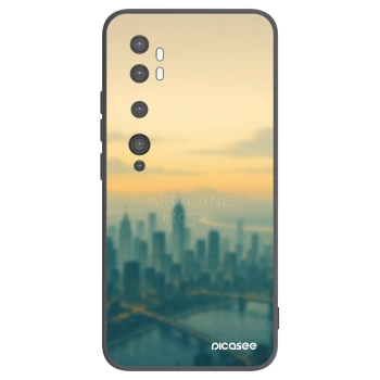 Picasee silikonový černý obal pro Xiaomi Mi Note 10 (Pro) - Airplane mode