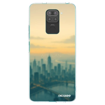 Picasee silikonový černý obal pro Xiaomi Redmi Note 9 - Airplane mode