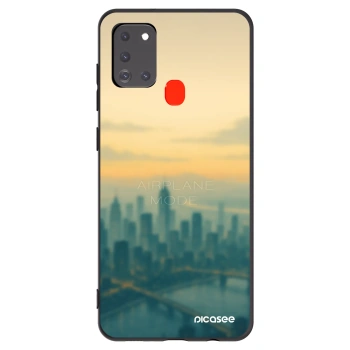 Picasee silikonový černý obal pro Samsung Galaxy A21s - Airplane mode