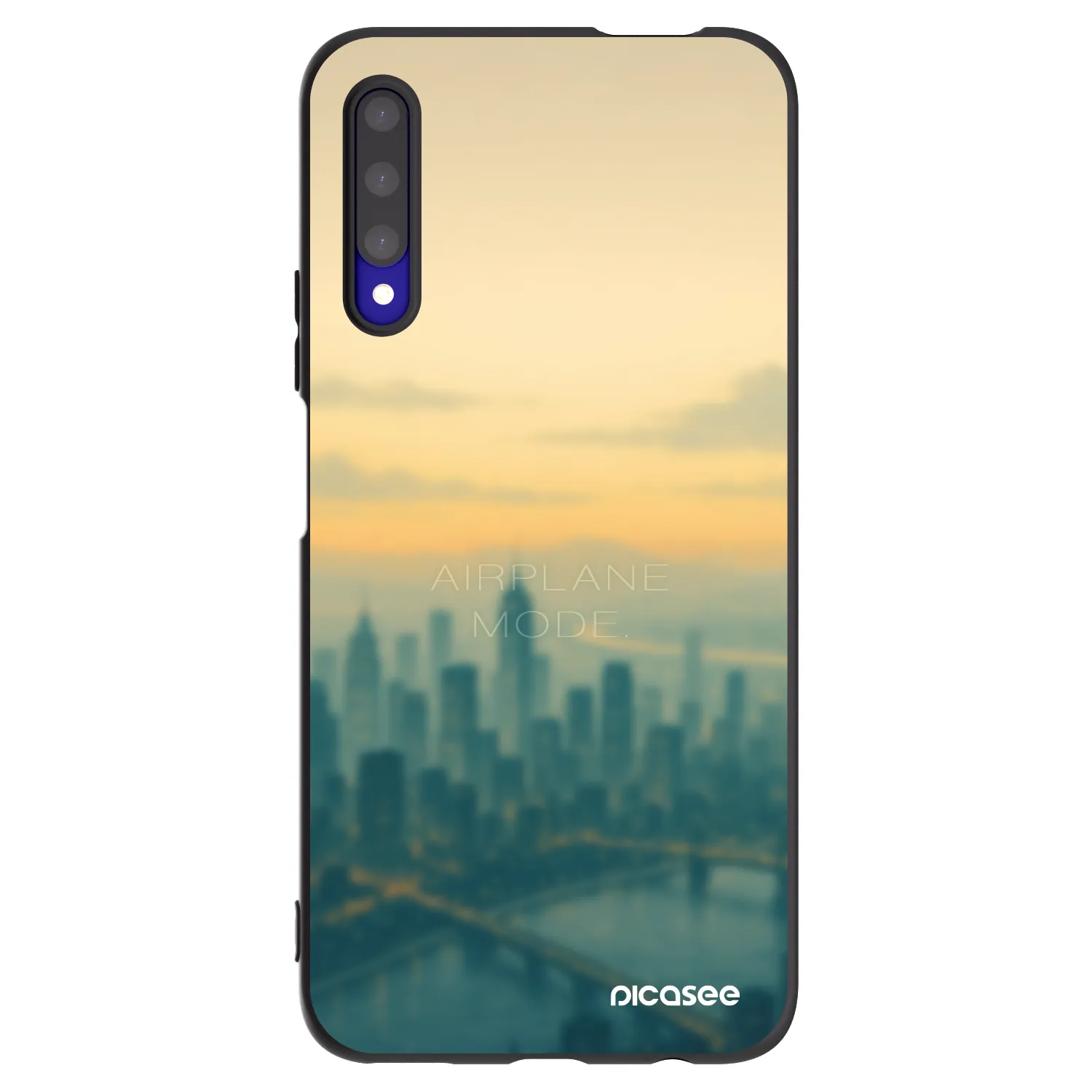 Picasee silikonový černý obal pro Honor 9X Pro - Airplane mode