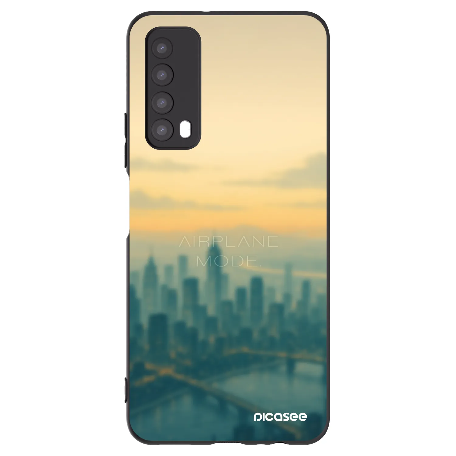 Picasee silikonový černý obal pro Huawei P Smart 2021 - Airplane mode