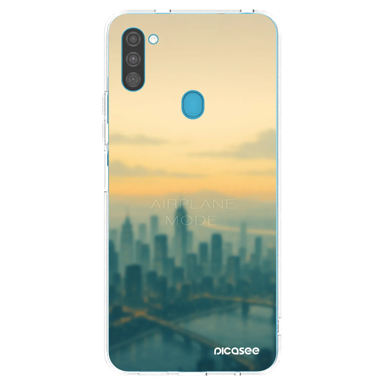 Picasee silikonový průhledný obal pro Samsung Galaxy M11 - Airplane mode