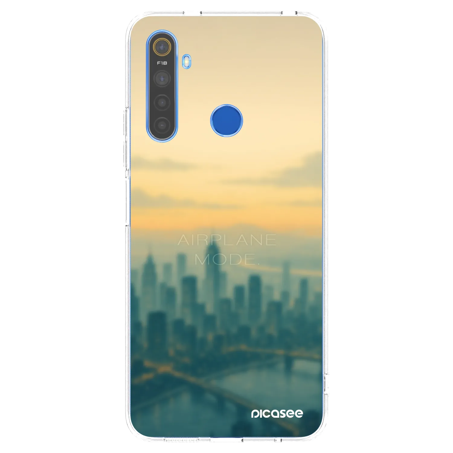 Picasee silikonový průhledný obal pro Realme 5 - Airplane mode