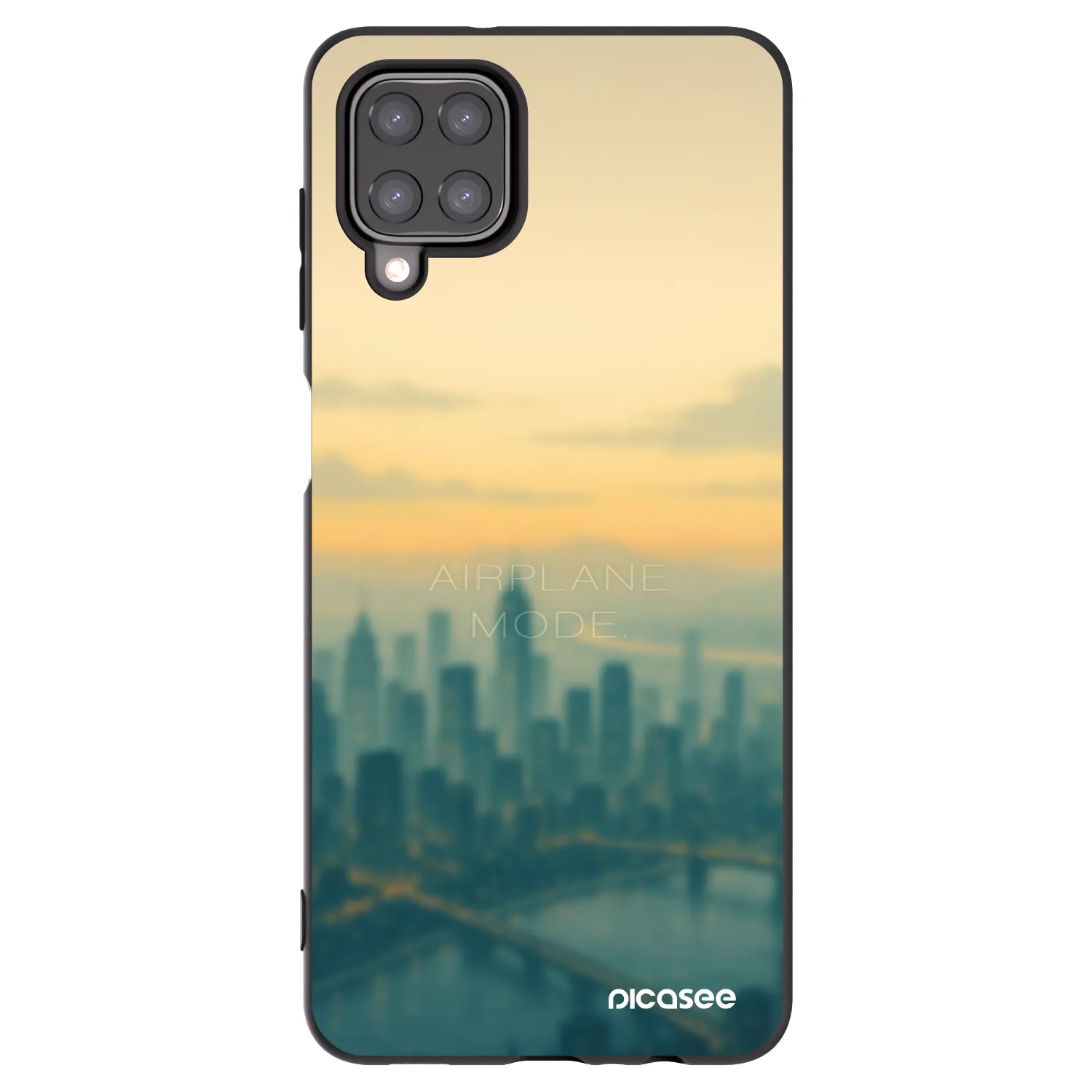 Picasee silikonový černý obal pro Samsung Galaxy A12 A125F - Airplane mode