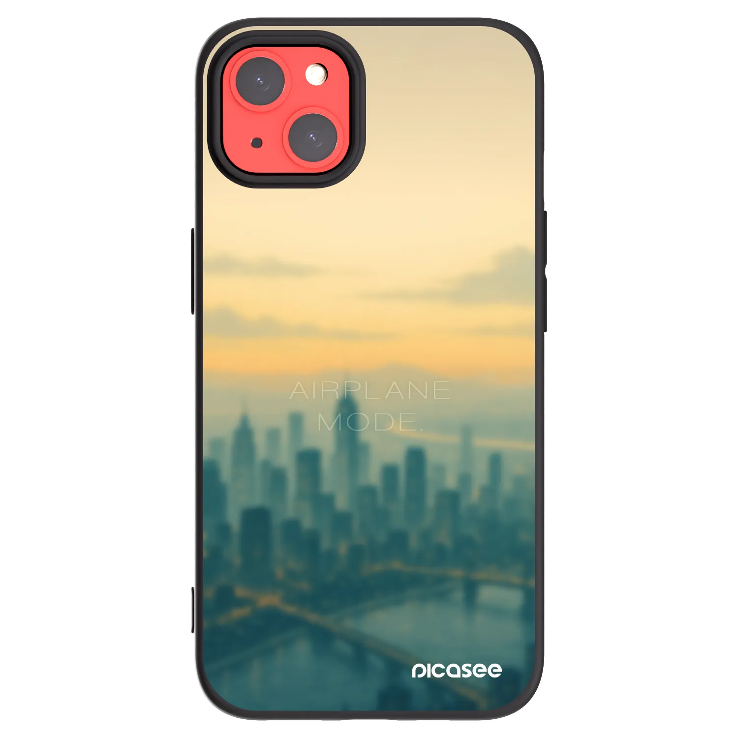 Picasee silikonový černý obal pro Apple iPhone 13 - Airplane mode