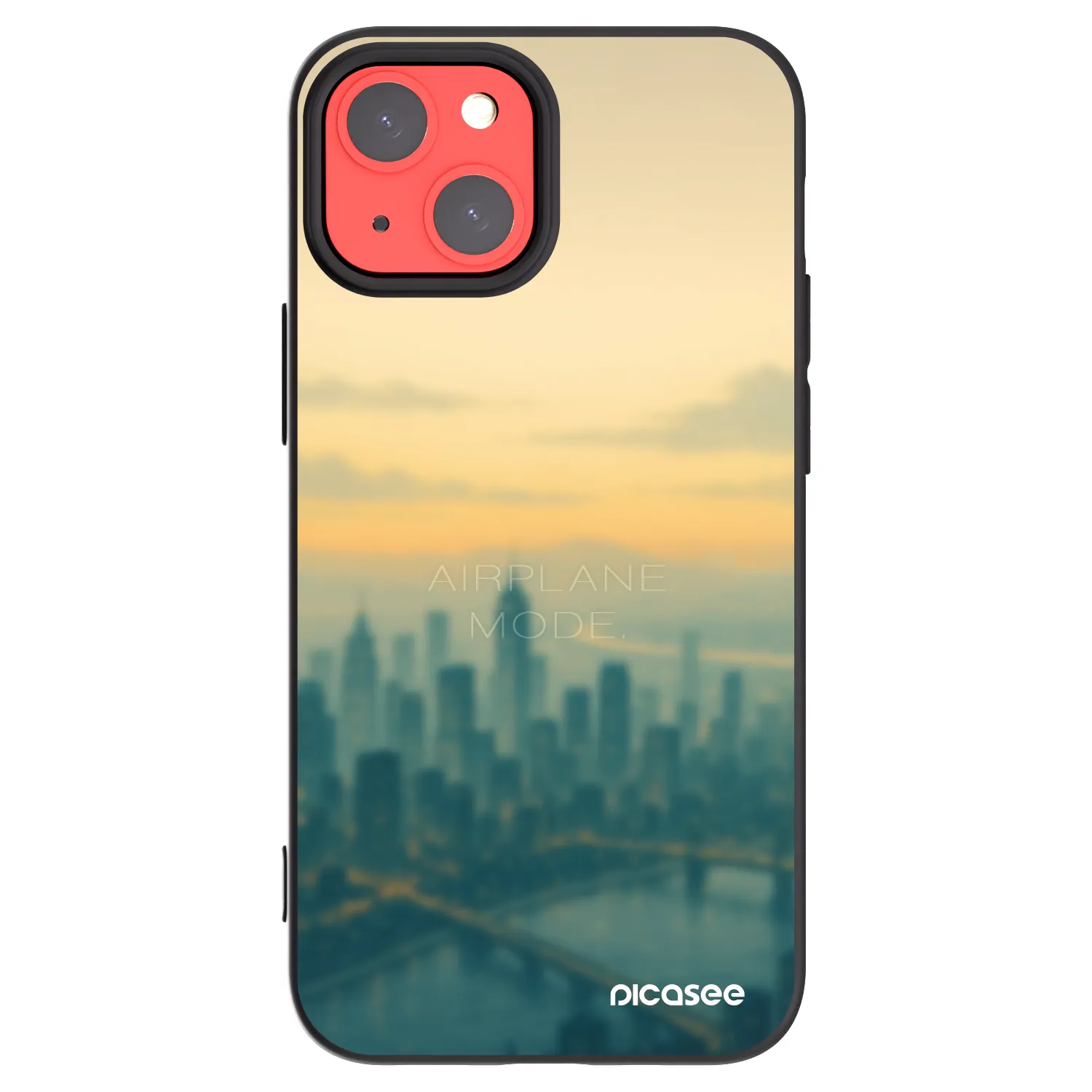 Picasee silikonový černý obal pro Apple iPhone 13 mini - Airplane mode