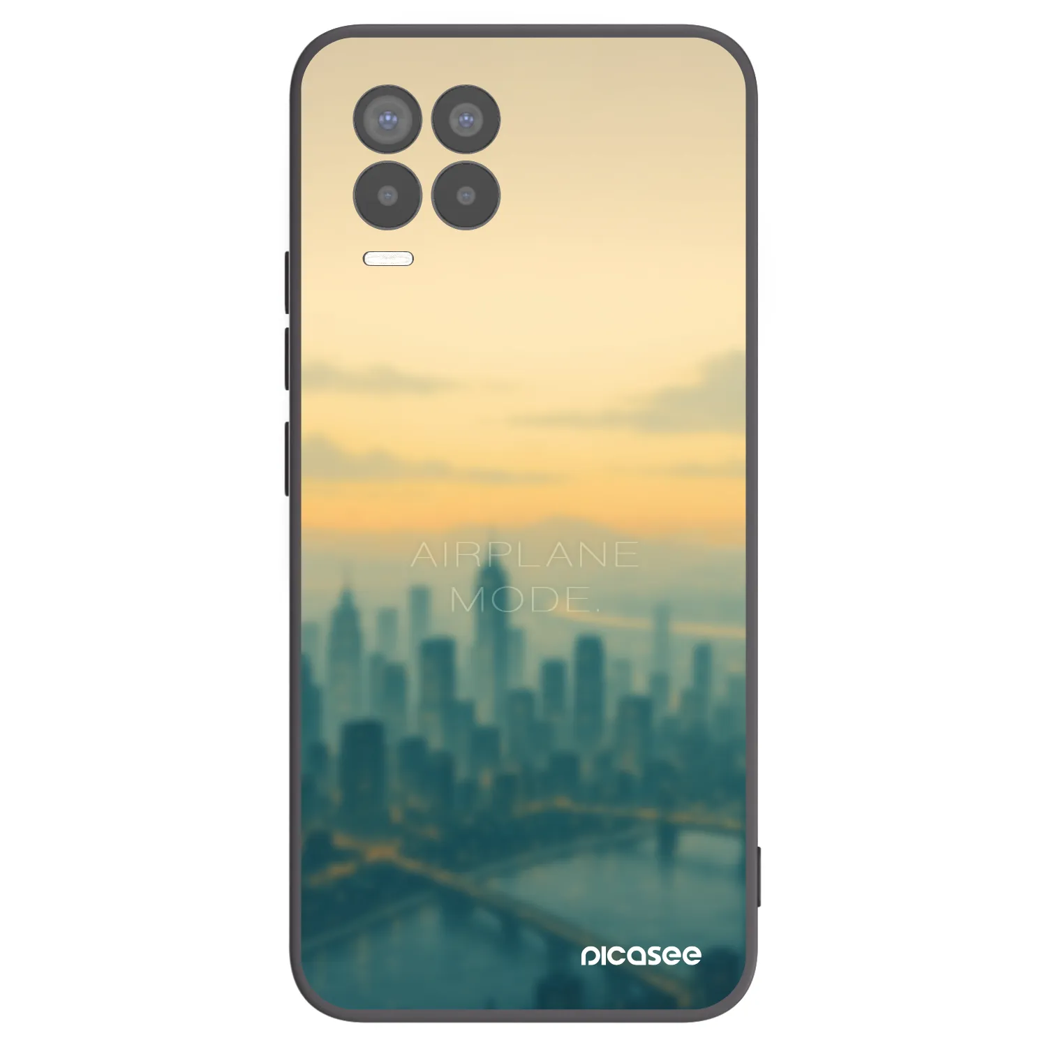 Picasee silikonový černý obal pro Realme 8 Pro - Airplane mode