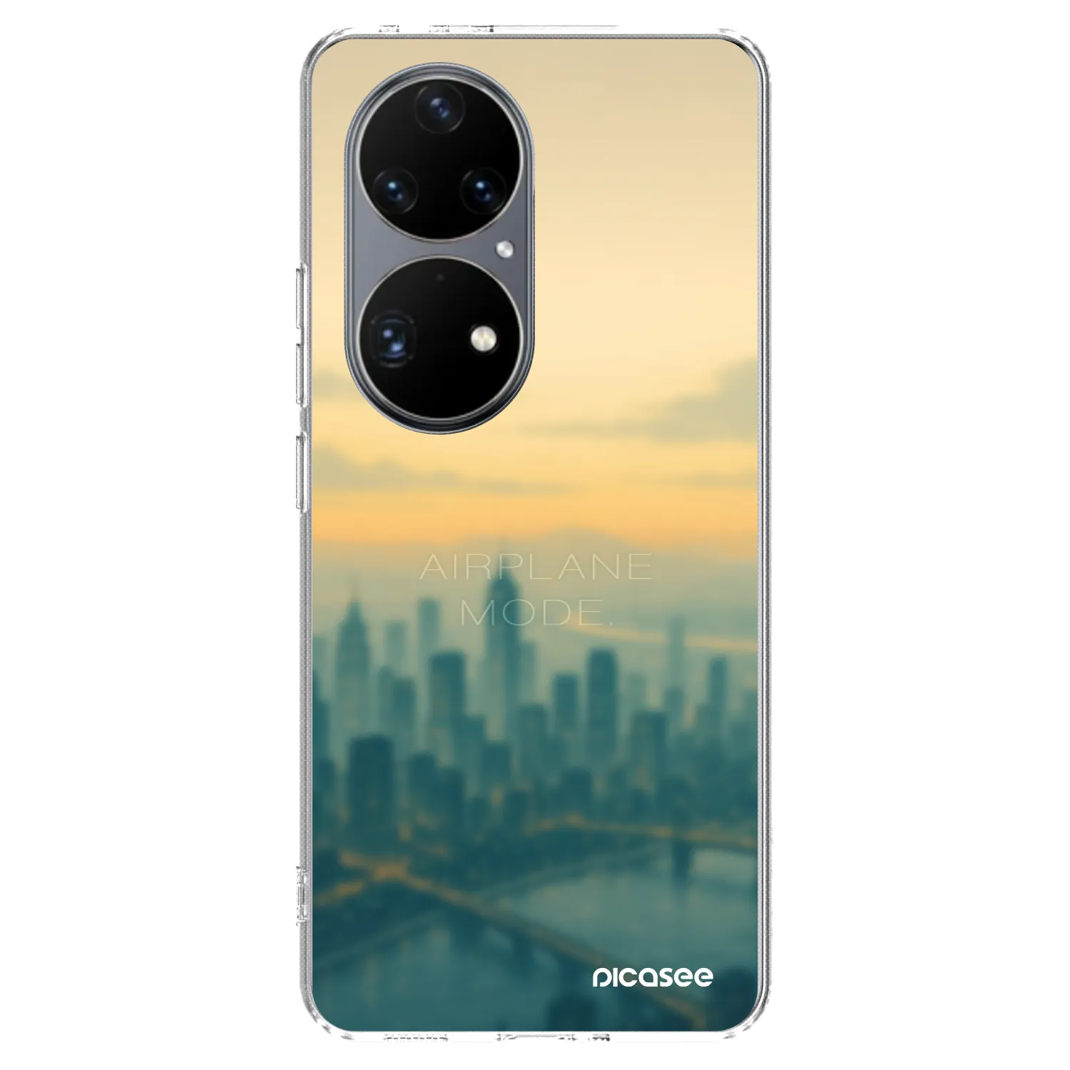 Picasee silikonový průhledný obal pro Huawei P50 - Airplane mode