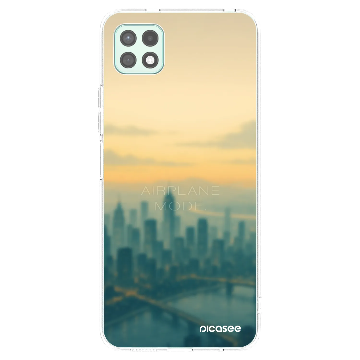 Picasee silikonový průhledný obal pro Samsung Galaxy A22 A226B 5G - Airplane mode