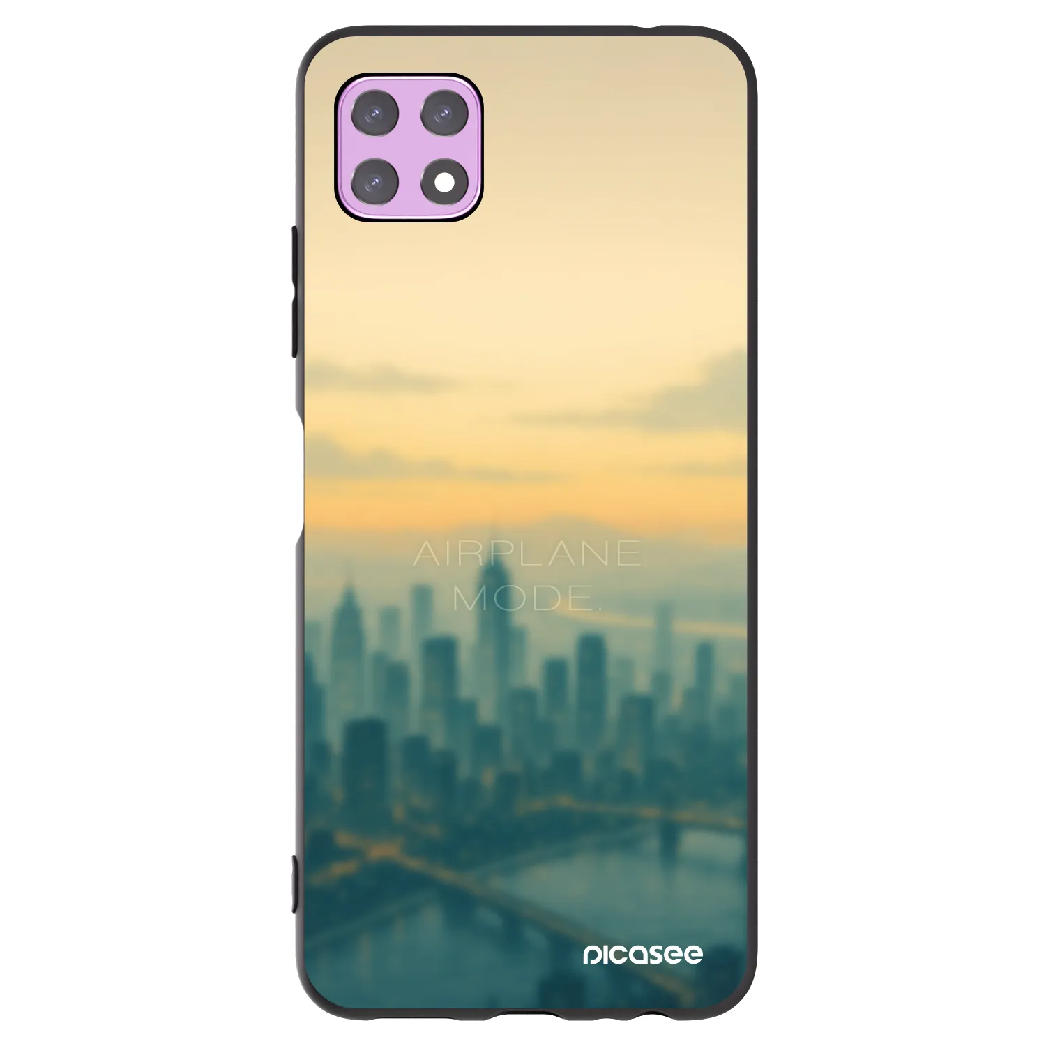 Picasee silikonový černý obal pro Samsung Galaxy A22 A226B 5G - Airplane mode