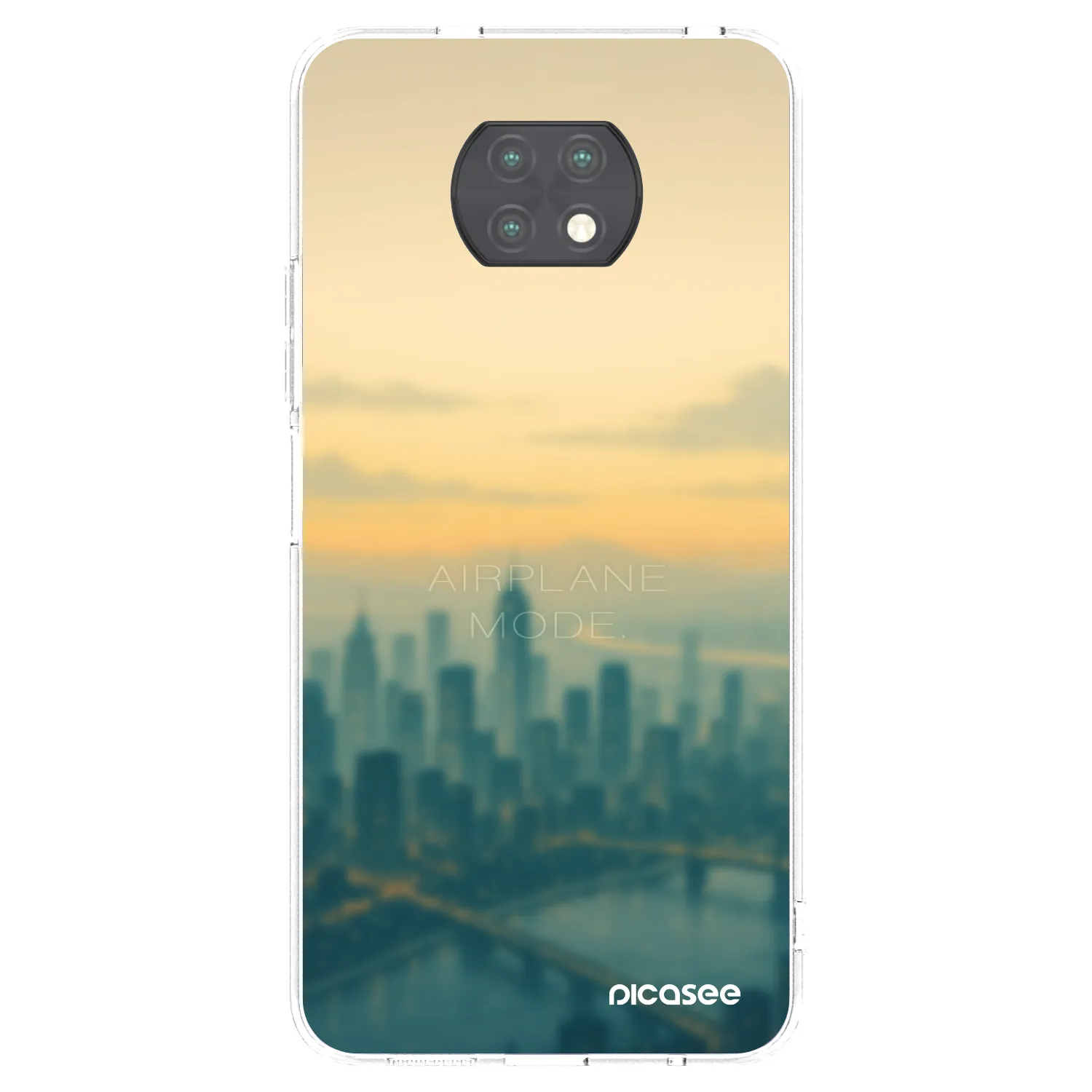 Picasee silikonový průhledný obal pro Xiaomi Redmi Note 9T - Airplane mode