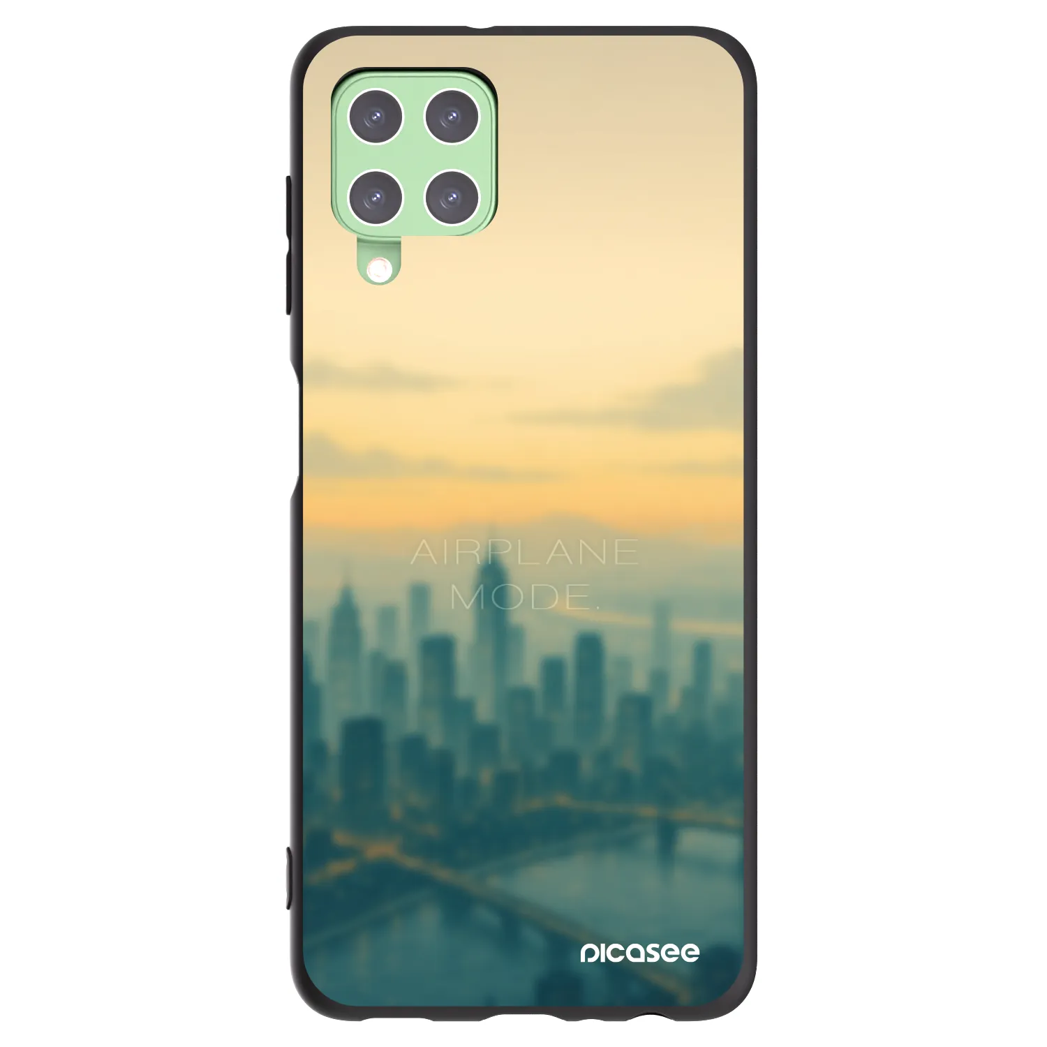 Picasee silikonový černý obal pro Samsung Galaxy A22 A225F 4G - Airplane mode