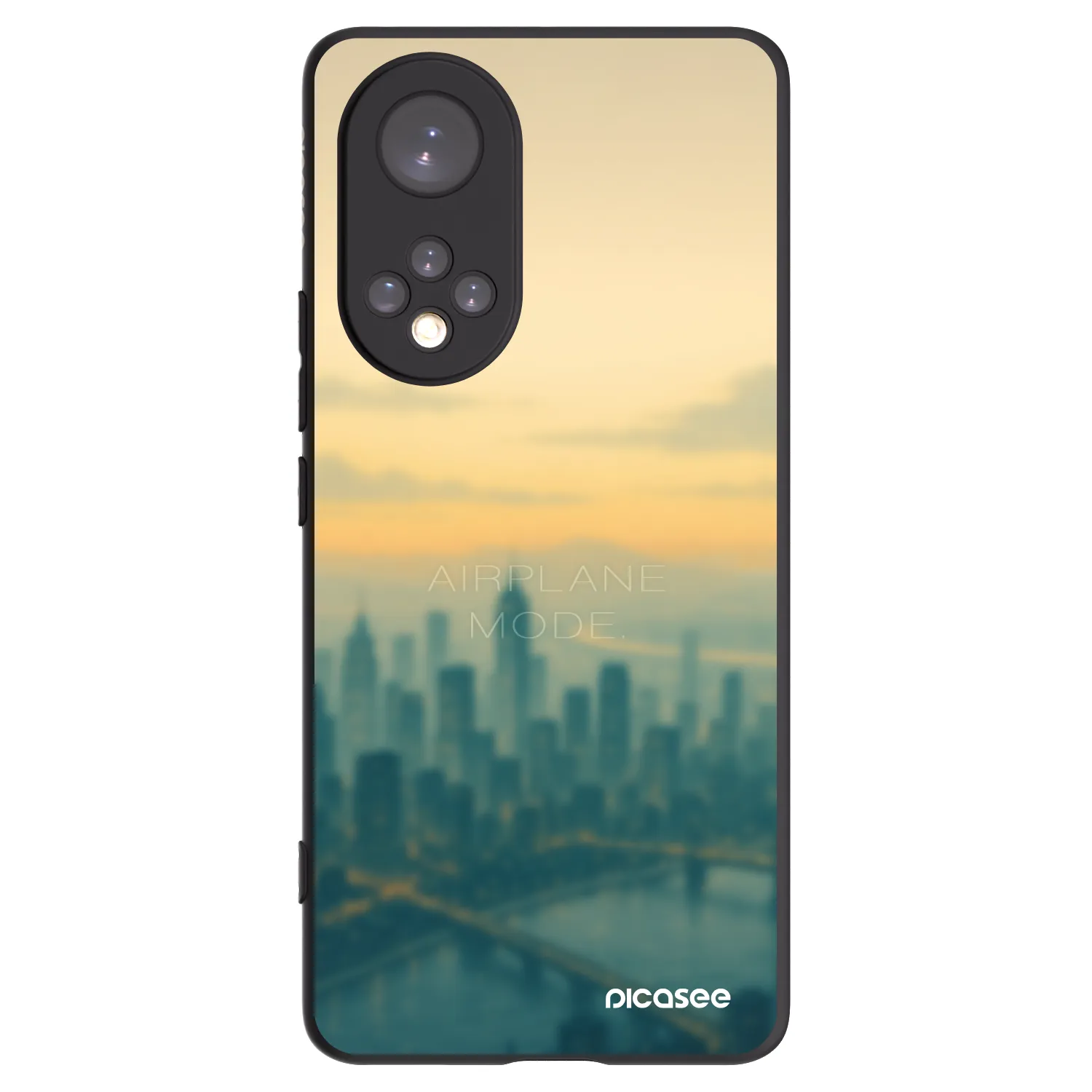 Picasee silikonový černý obal pro Honor 50 5G - Airplane mode
