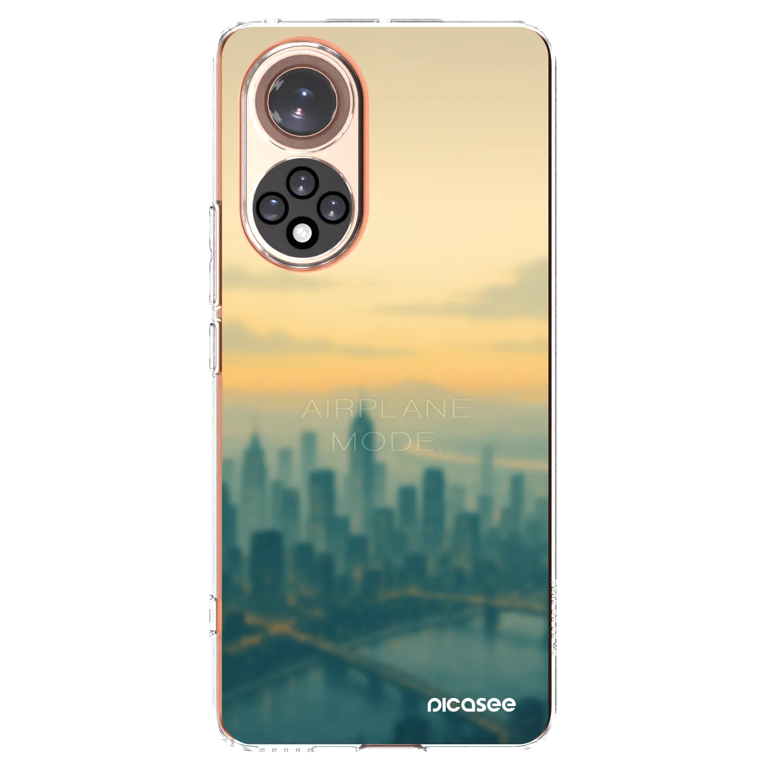 Picasee silikonový průhledný obal pro Honor 50 5G - Airplane mode