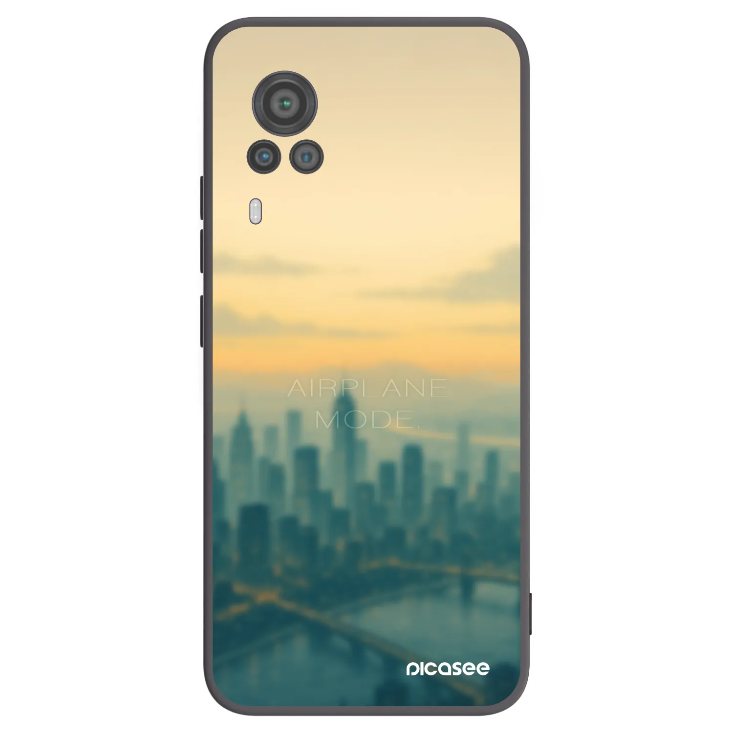 Picasee silikonový černý obal pro Vivo X60 Pro 5G - Airplane mode