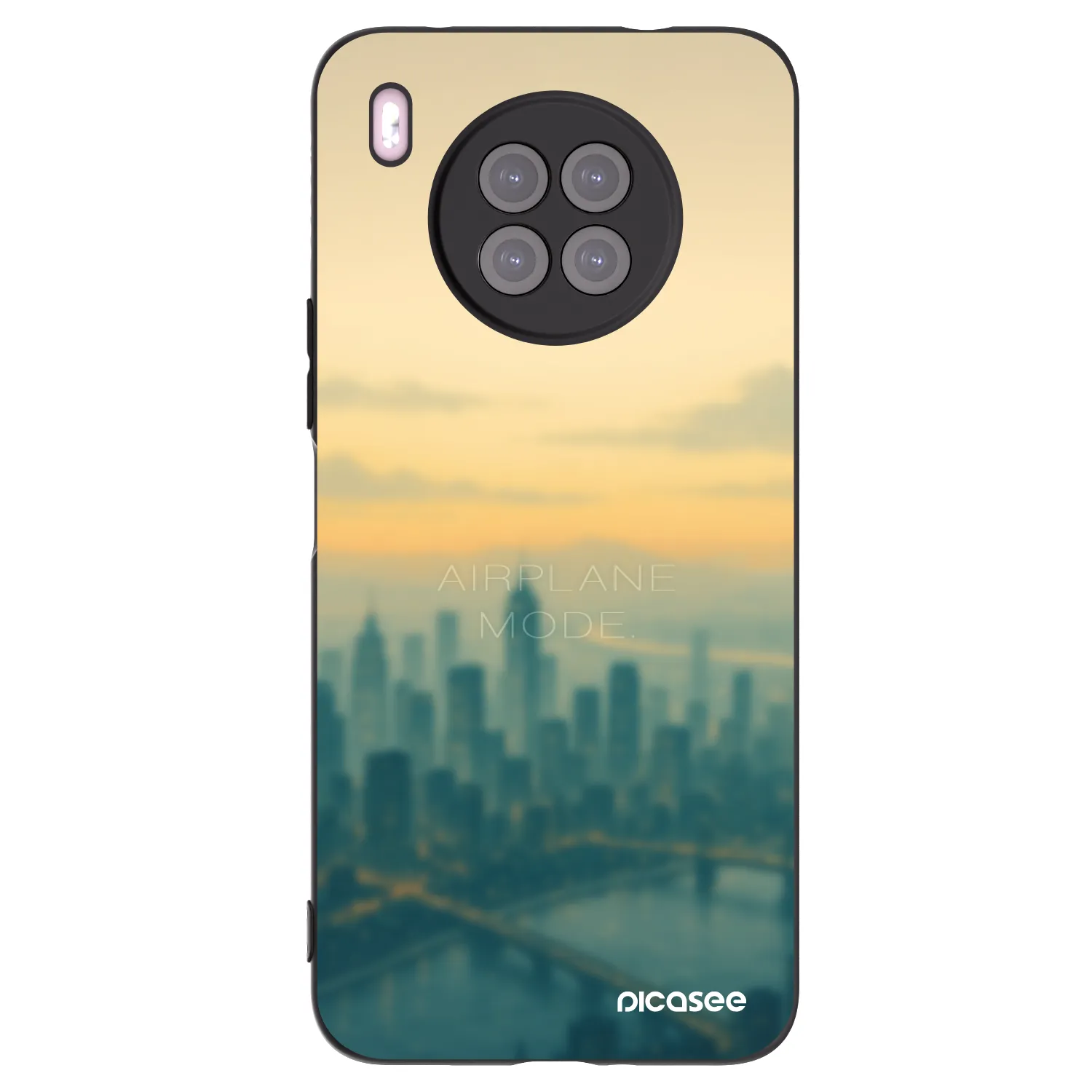 Picasee silikonový černý obal pro Huawei Nova 8i - Airplane mode