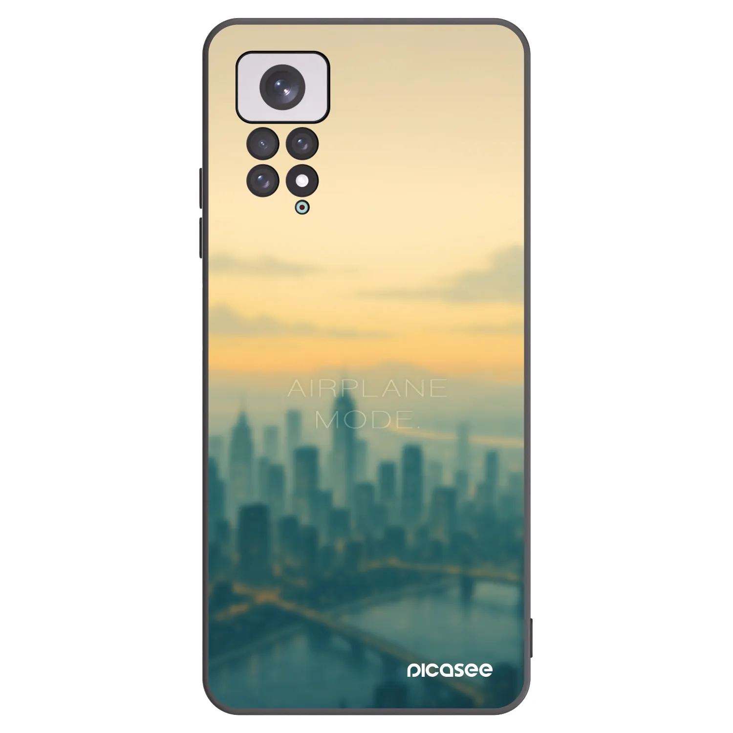 Picasee silikonový černý obal pro Xiaomi Redmi Note 11 - Airplane mode