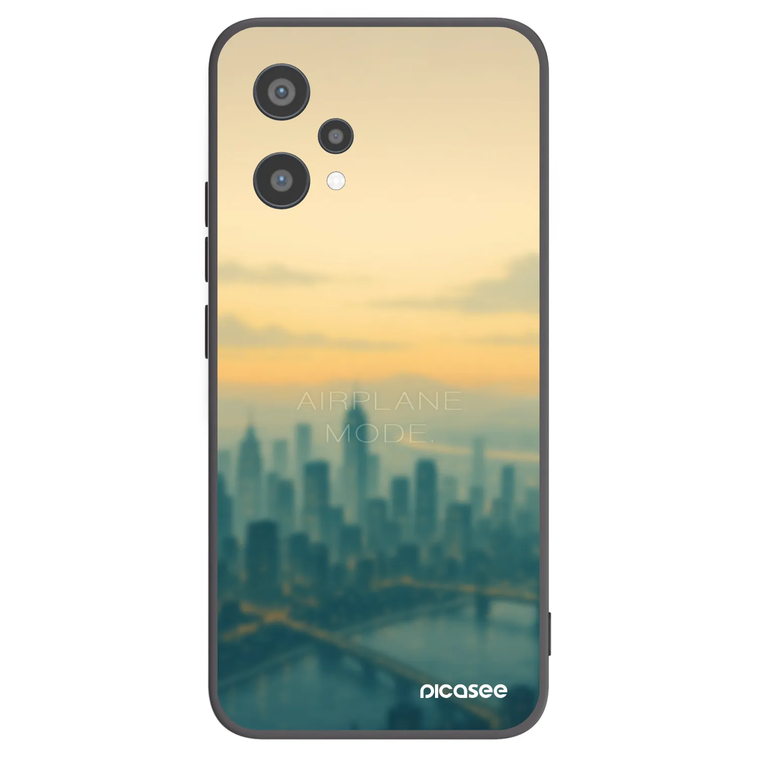 Picasee silikonový černý obal pro Realme 9 Pro 5G - Airplane mode