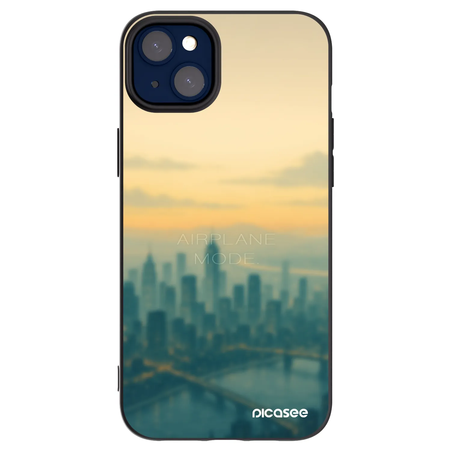 Picasee silikonový černý obal pro Apple iPhone 14 Plus - Airplane mode