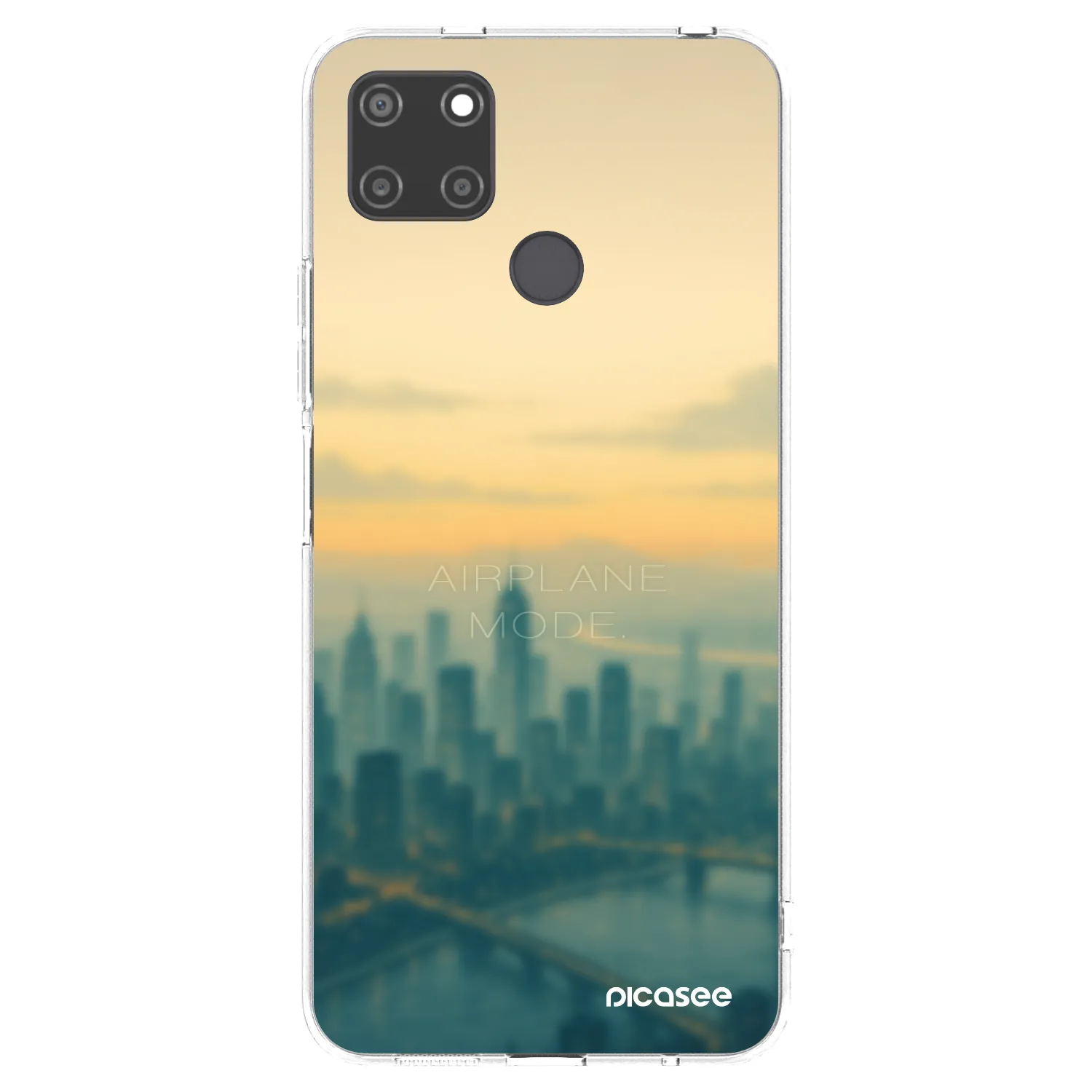 Picasee silikonový průhledný obal pro Realme C21Y - Airplane mode