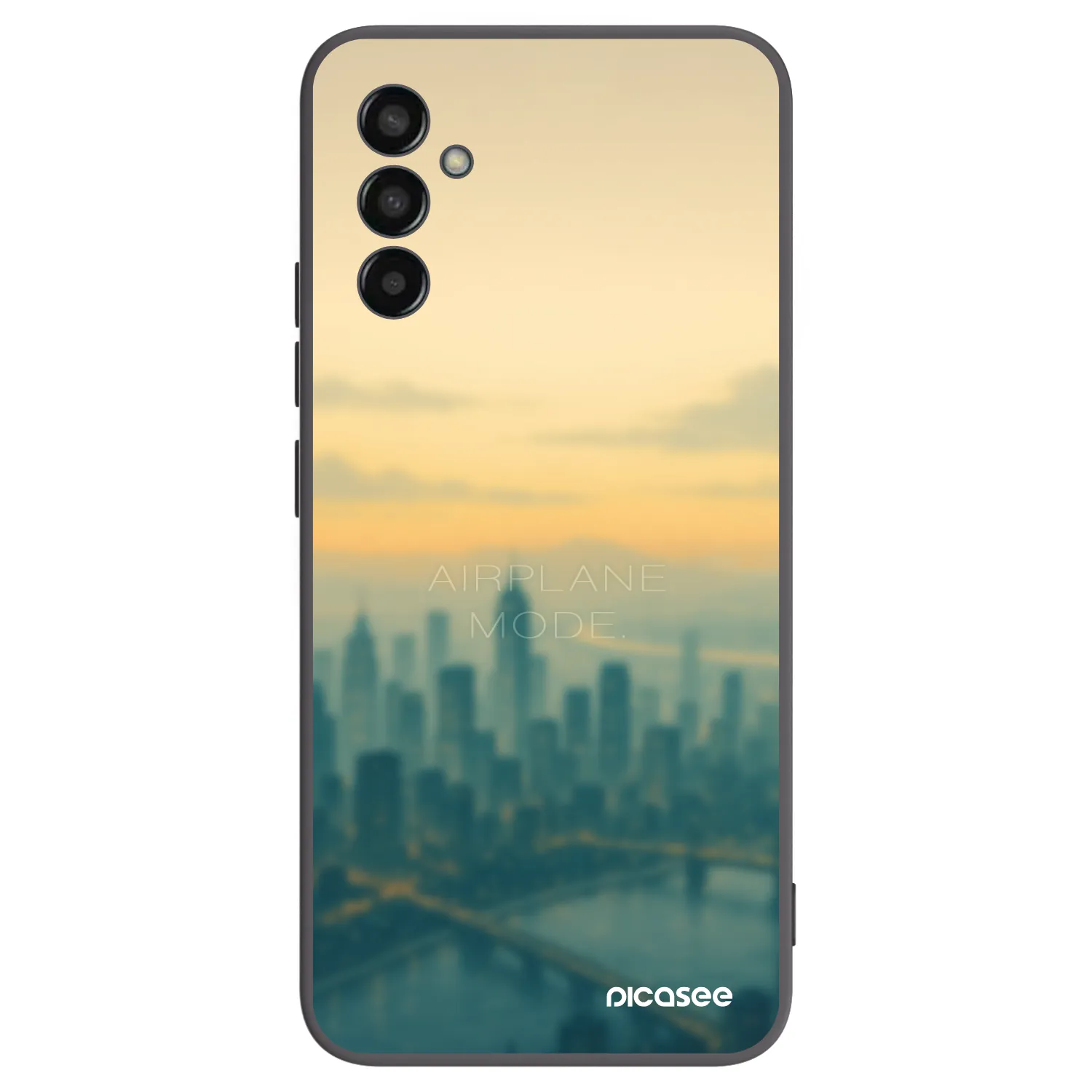 Picasee silikonový černý obal pro Samsung Galaxy M13 M135F - Airplane mode