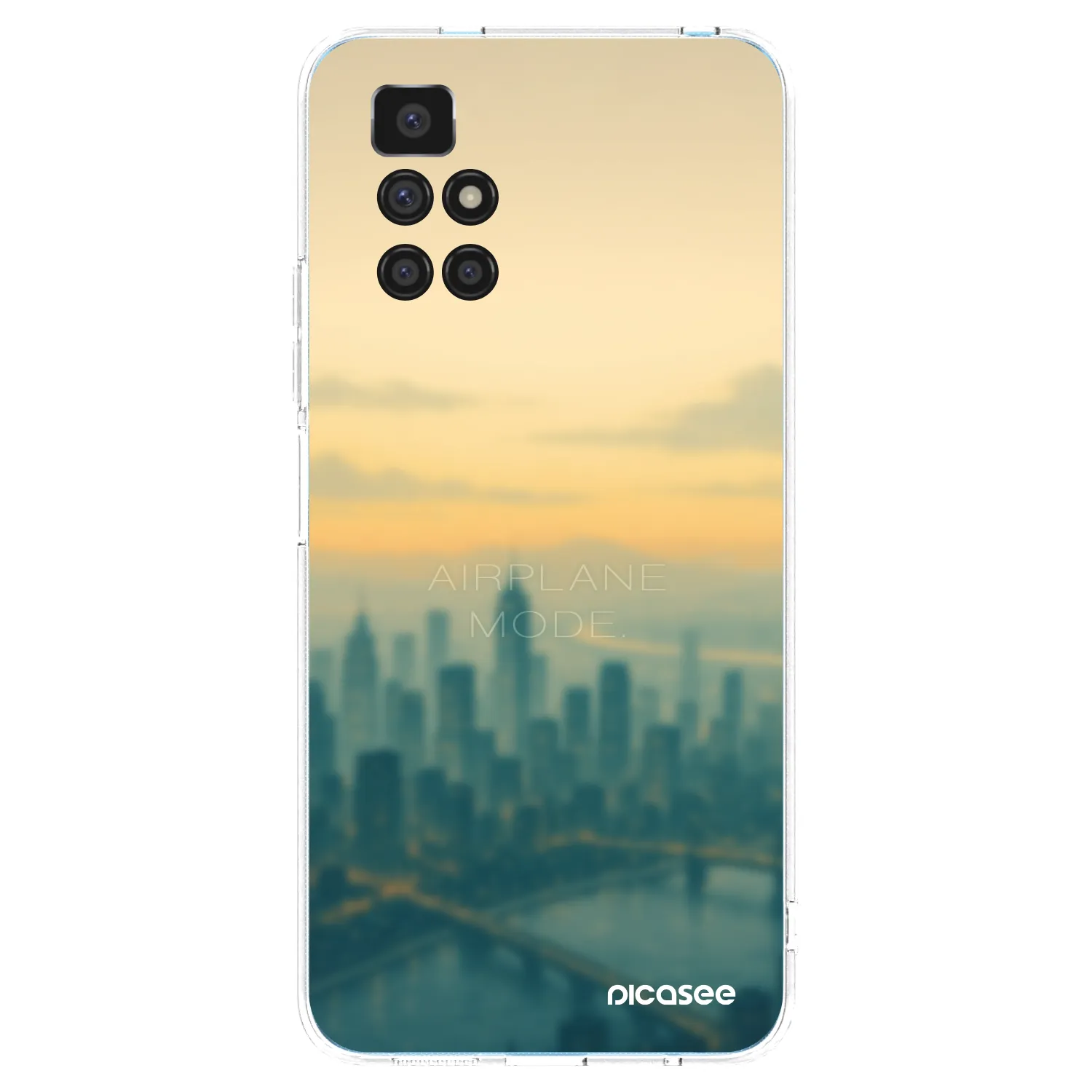 Picasee silikonový průhledný obal pro Xiaomi Redmi 10 (2022) - Airplane mode