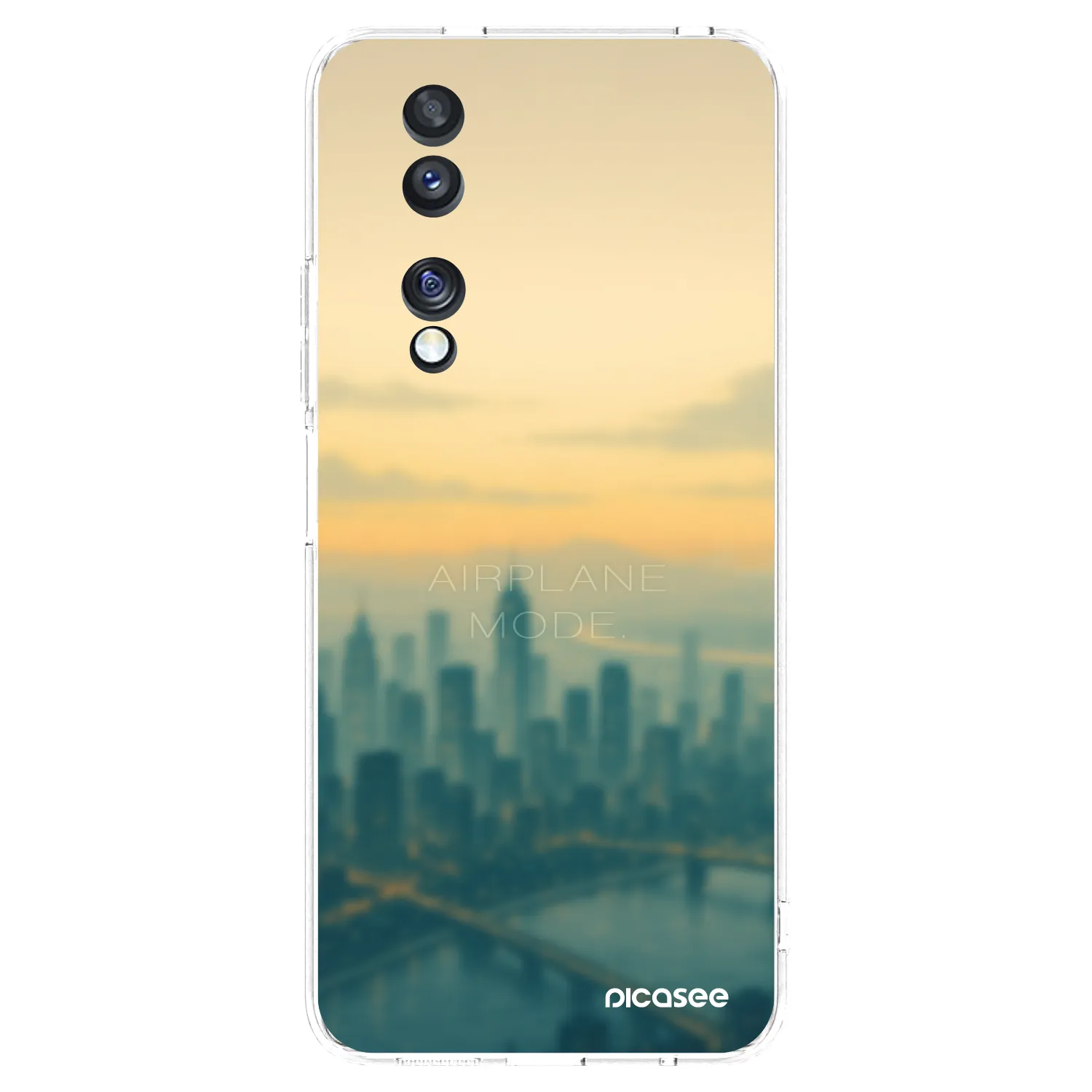 Picasee silikonový průhledný obal pro Honor 70 - Airplane mode