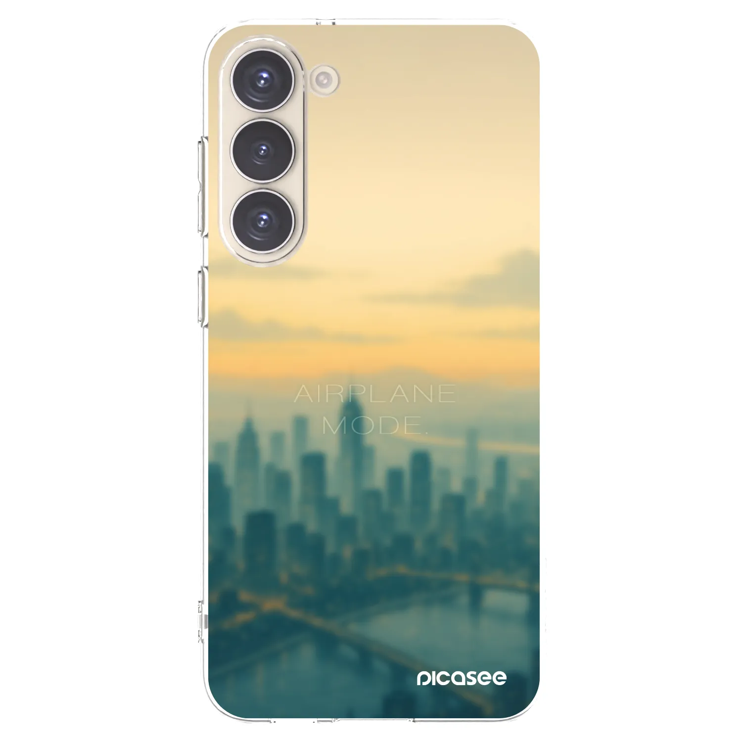 Picasee silikonový průhledný obal pro Samsung Galaxy S23+ 5G - Airplane mode