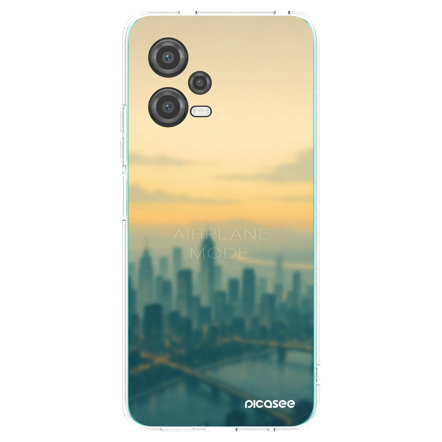 Picasee silikonový průhledný obal pro Xiaomi Poco X5 - Airplane mode
