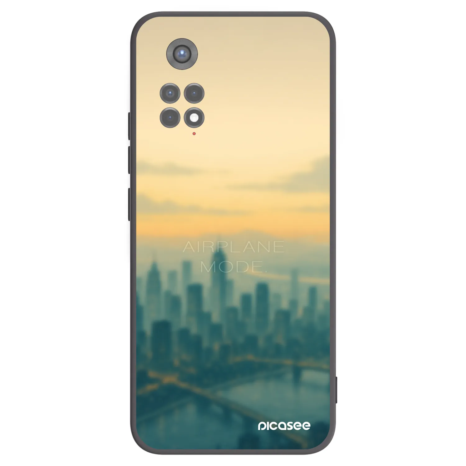 Picasee silikonový černý obal pro Xiaomi Redmi Note 11S 5G - Airplane mode