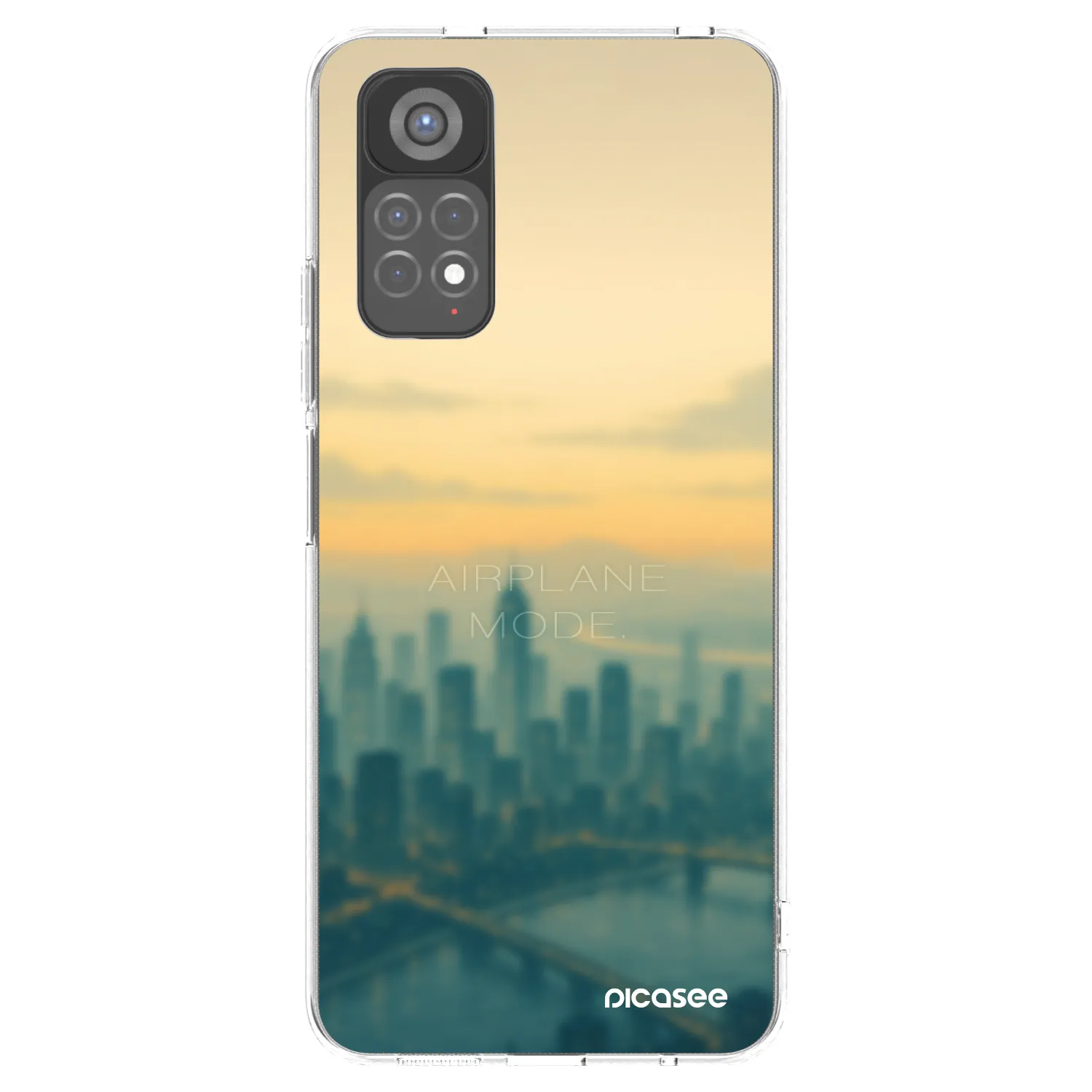 Picasee silikonový průhledný obal pro Xiaomi Redmi Note 11S 5G - Airplane mode
