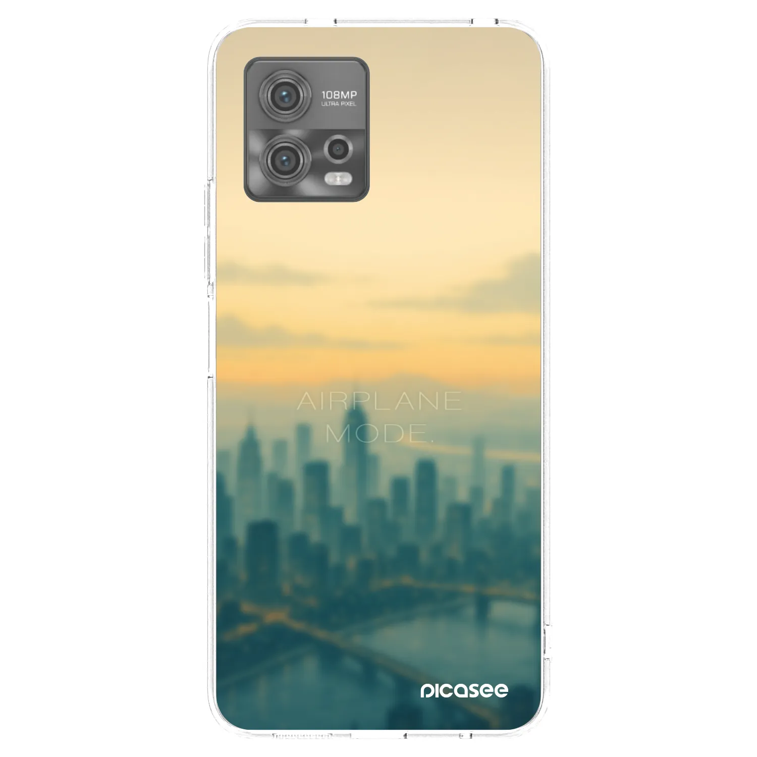 Picasee silikonový průhledný obal pro Motorola Moto G72 - Airplane mode