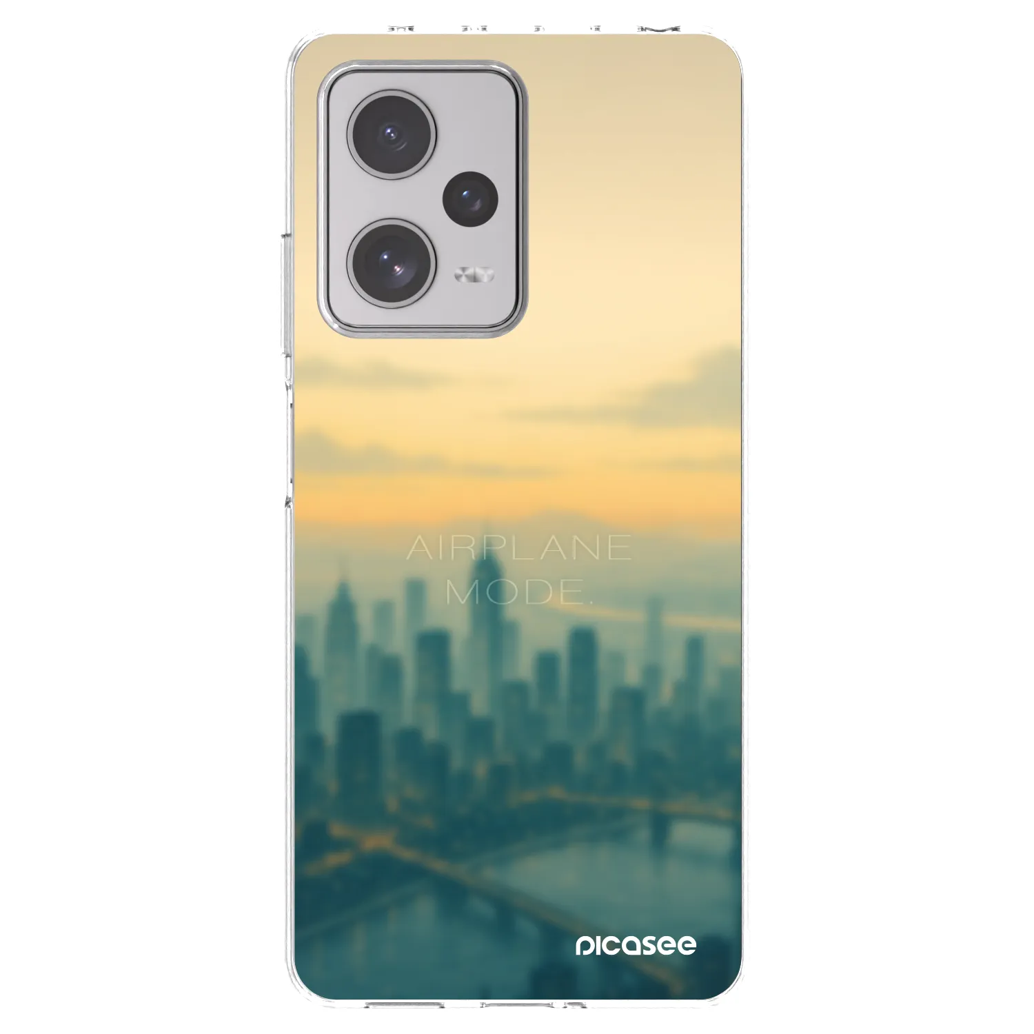 Picasee silikonový průhledný obal pro Xiaomi Redmi Note 12 Pro+ 5G - Airplane mode
