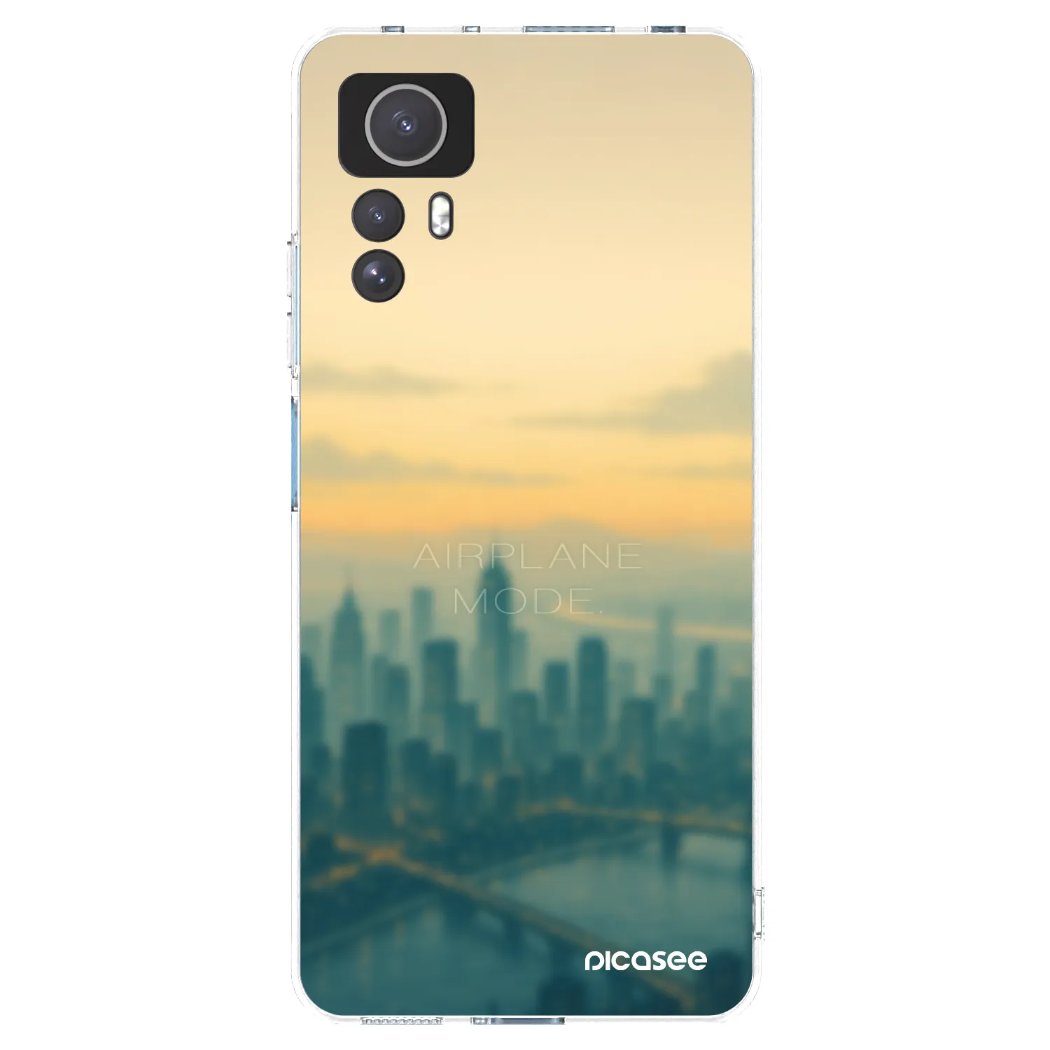 Picasee silikonový průhledný obal pro Xiaomi Redmi Note 12S - Airplane mode