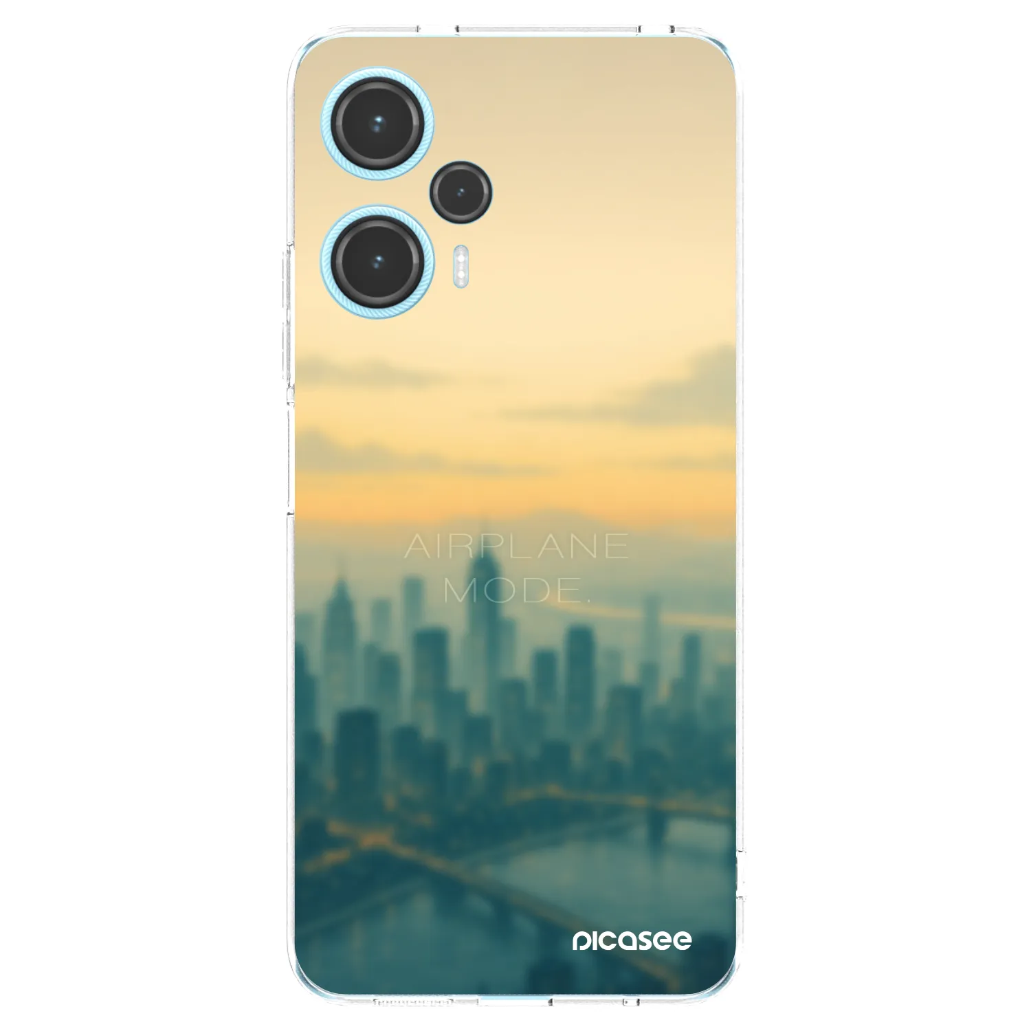 Picasee silikonový průhledný obal pro Xiaomi Poco F5 - Airplane mode