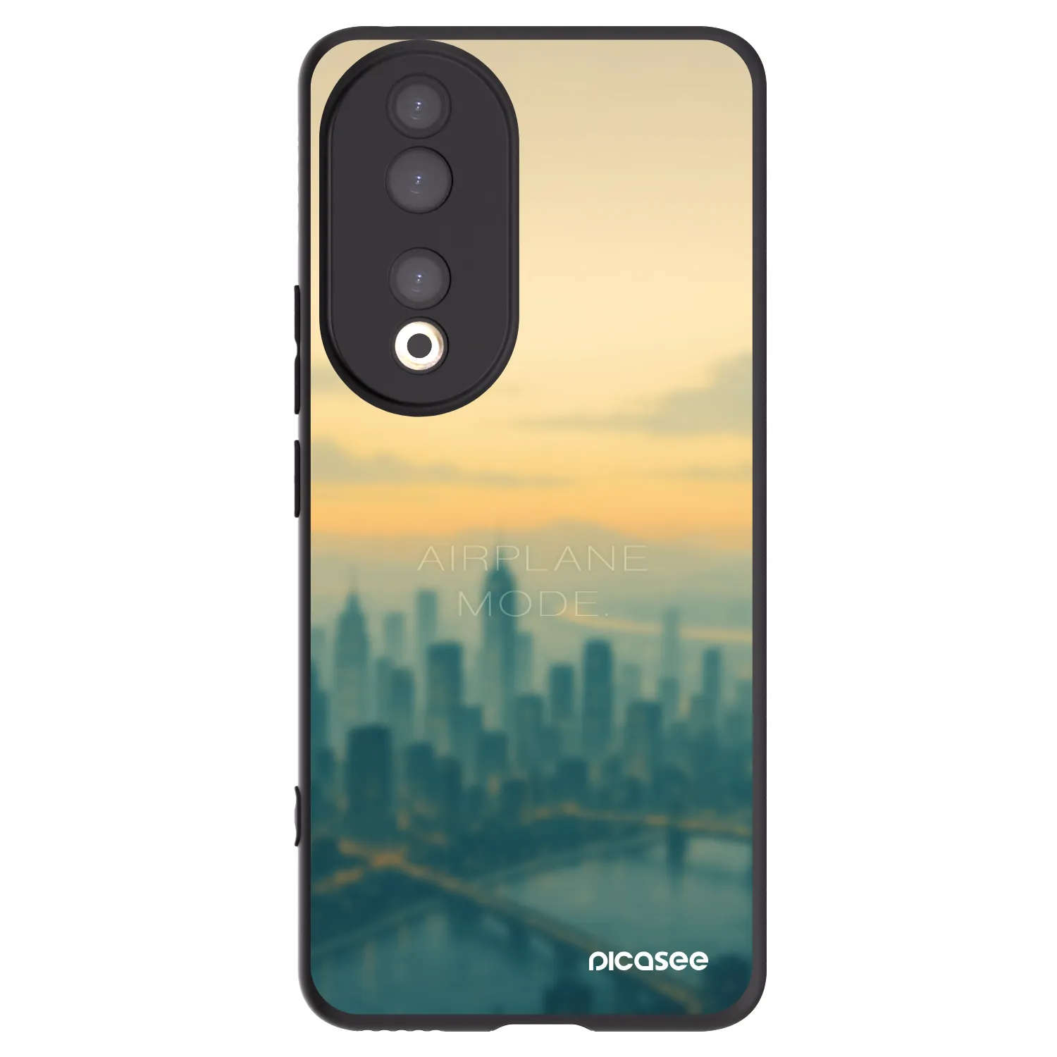 Picasee silikonový černý obal pro Honor 90 5G - Airplane mode
