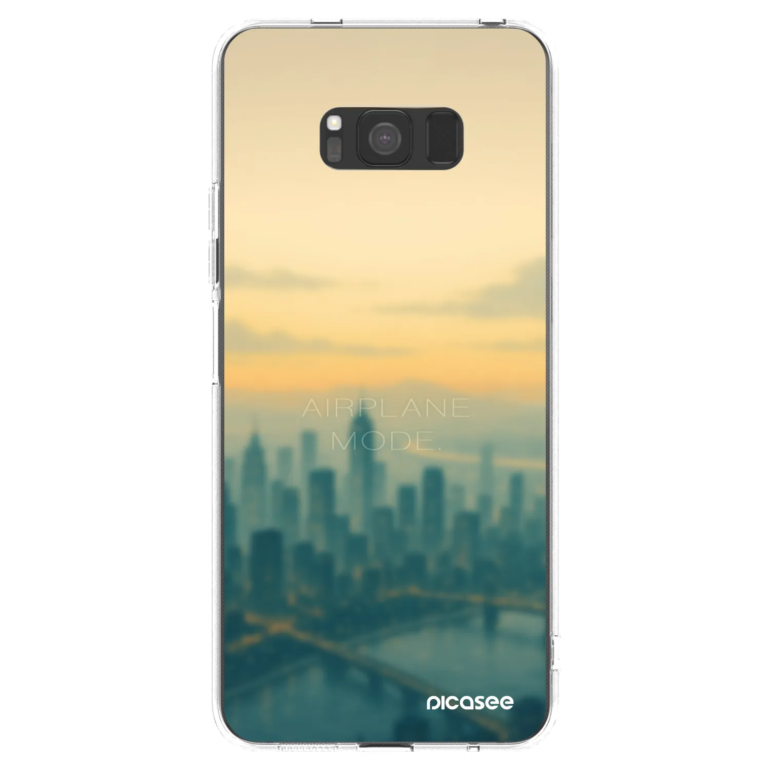 Picasee silikonový průhledný obal pro Samsung Galaxy S8 G950F - Airplane mode