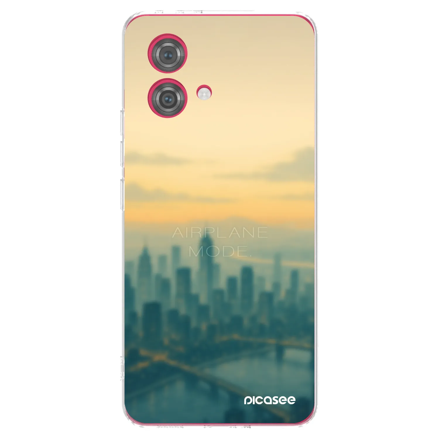 Picasee silikonový průhledný obal pro Motorola Moto G84 5G - Airplane mode