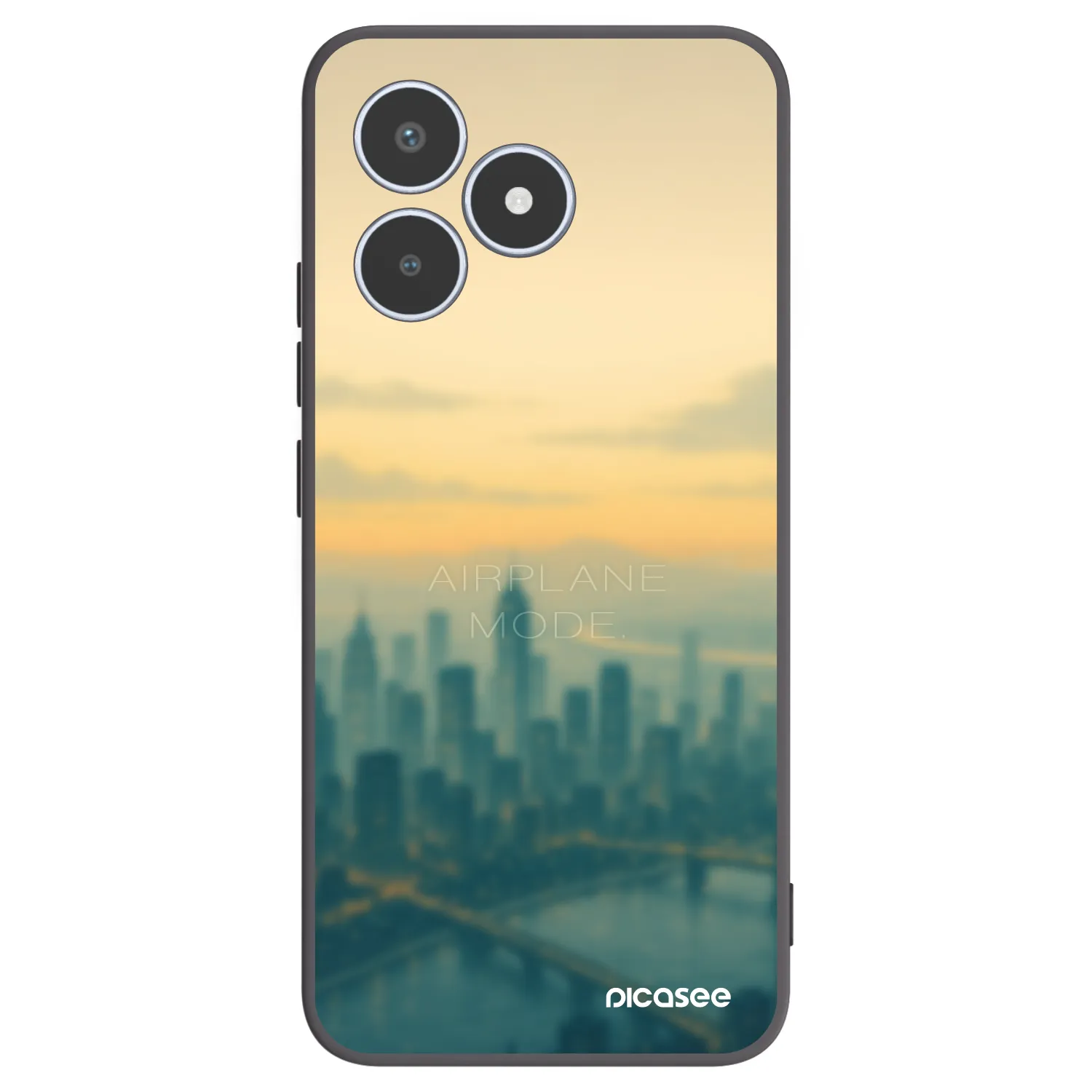 Picasee silikonový černý obal pro Realme C53 - Airplane mode
