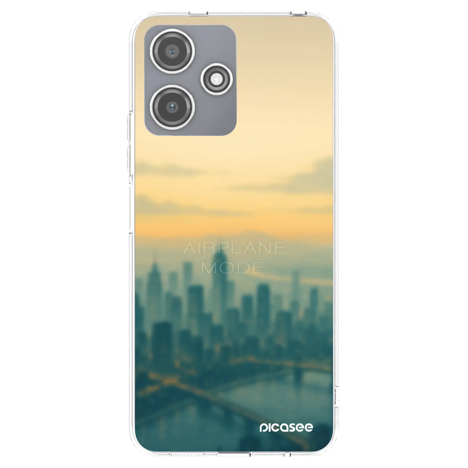 Picasee silikonový průhledný obal pro Xiaomi Redmi 12 5G - Airplane mode