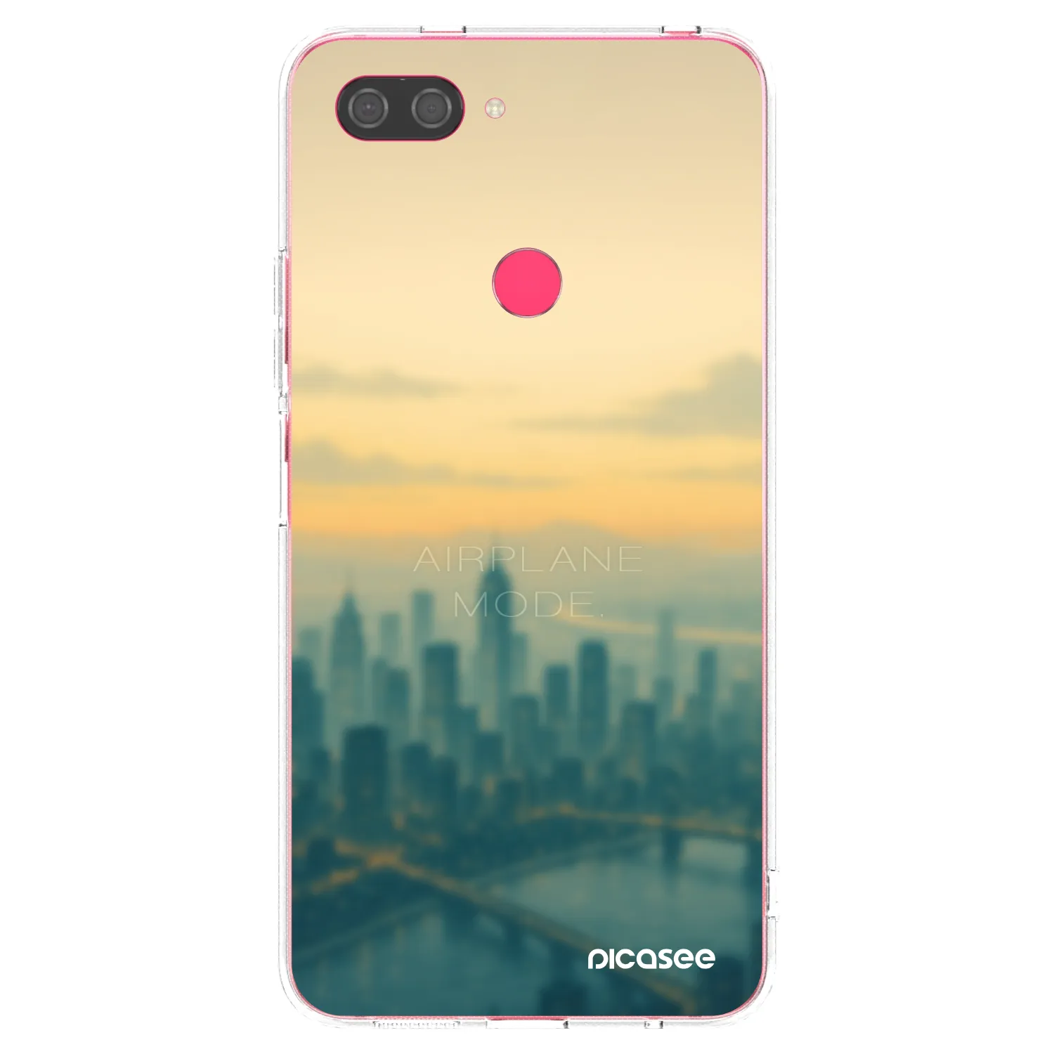 Picasee silikonový průhledný obal pro Xiaomi Mi 8 Lite - Airplane mode
