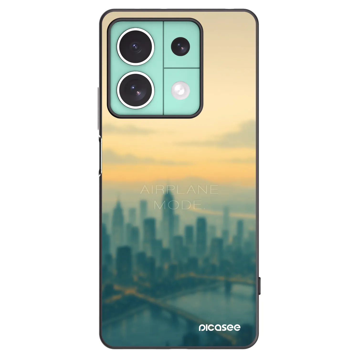 Picasee silikonový černý obal pro Xiaomi Redmi Note 13 5G - Airplane mode
