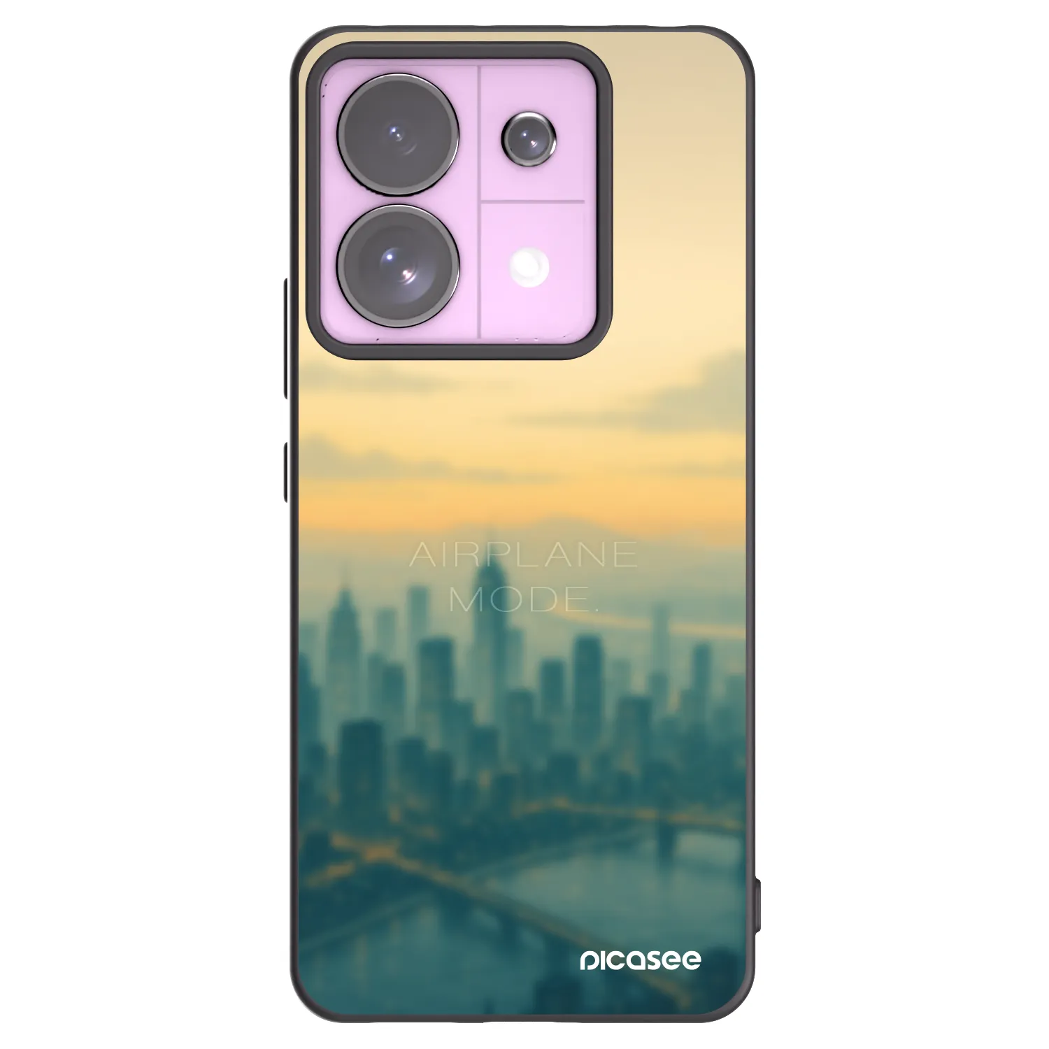 Picasee silikonový černý obal pro Xiaomi Redmi Note 13 Pro 5G - Airplane mode