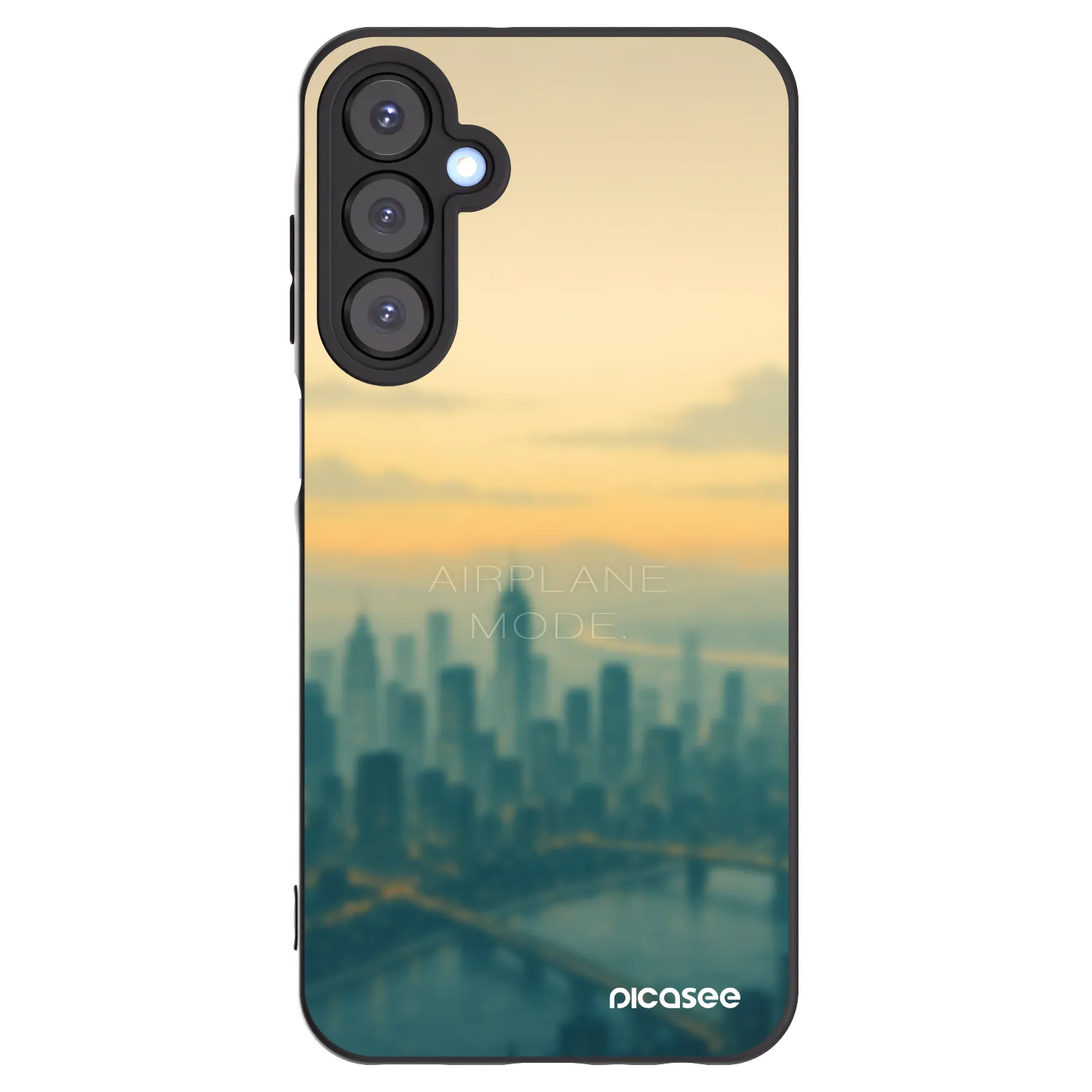 Picasee silikonový černý obal pro Samsung Galaxy A25 A256B 5G - Airplane mode