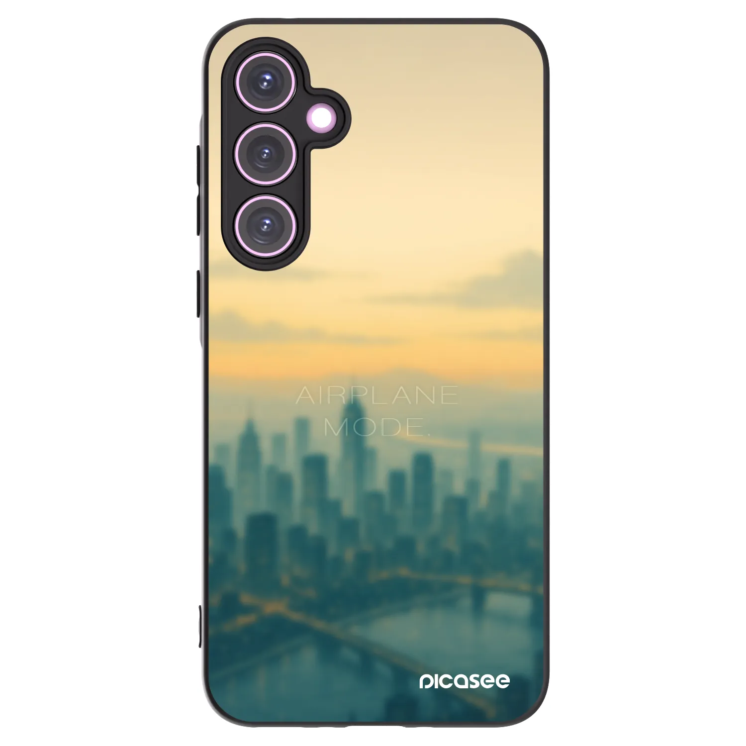 Picasee silikonový černý obal pro Samsung Galaxy A35 5G A356B - Airplane mode