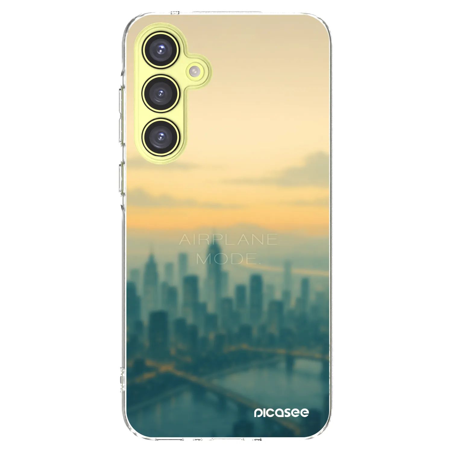 Picasee silikonový průhledný obal pro Samsung Galaxy A35 5G A356B - Airplane mode