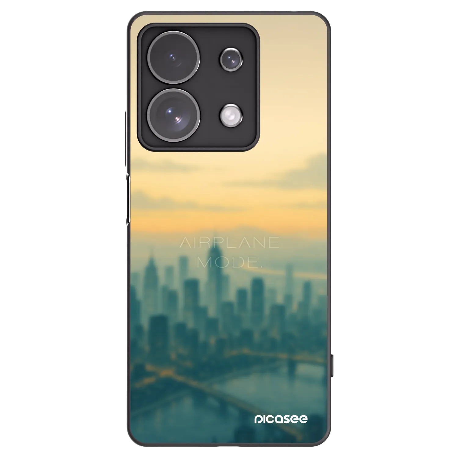 Picasee silikonový černý obal pro Xiaomi Redmi Note 13 Pro 4G - Airplane mode