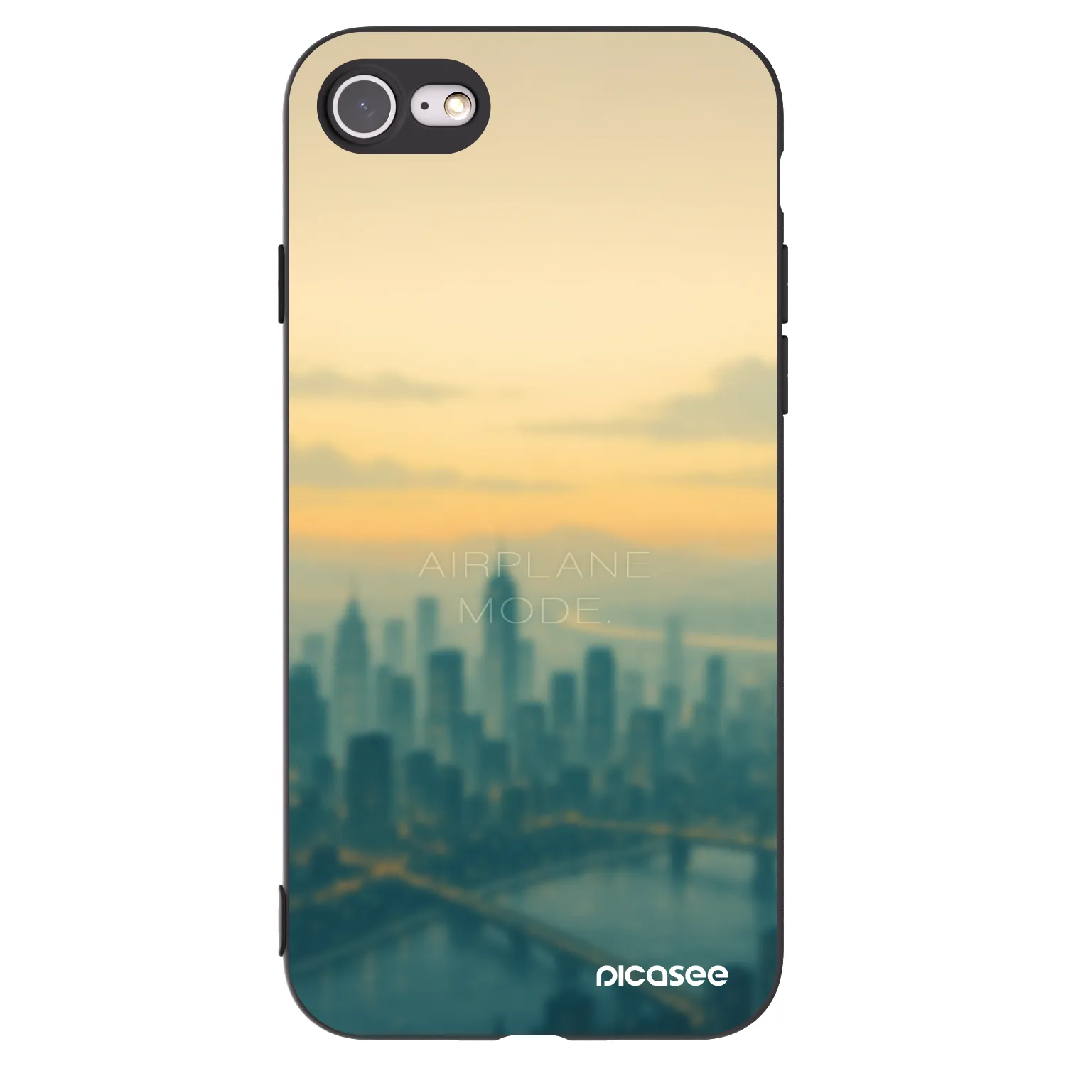 Picasee silikonový černý obal pro Apple iPhone 8 - Airplane mode