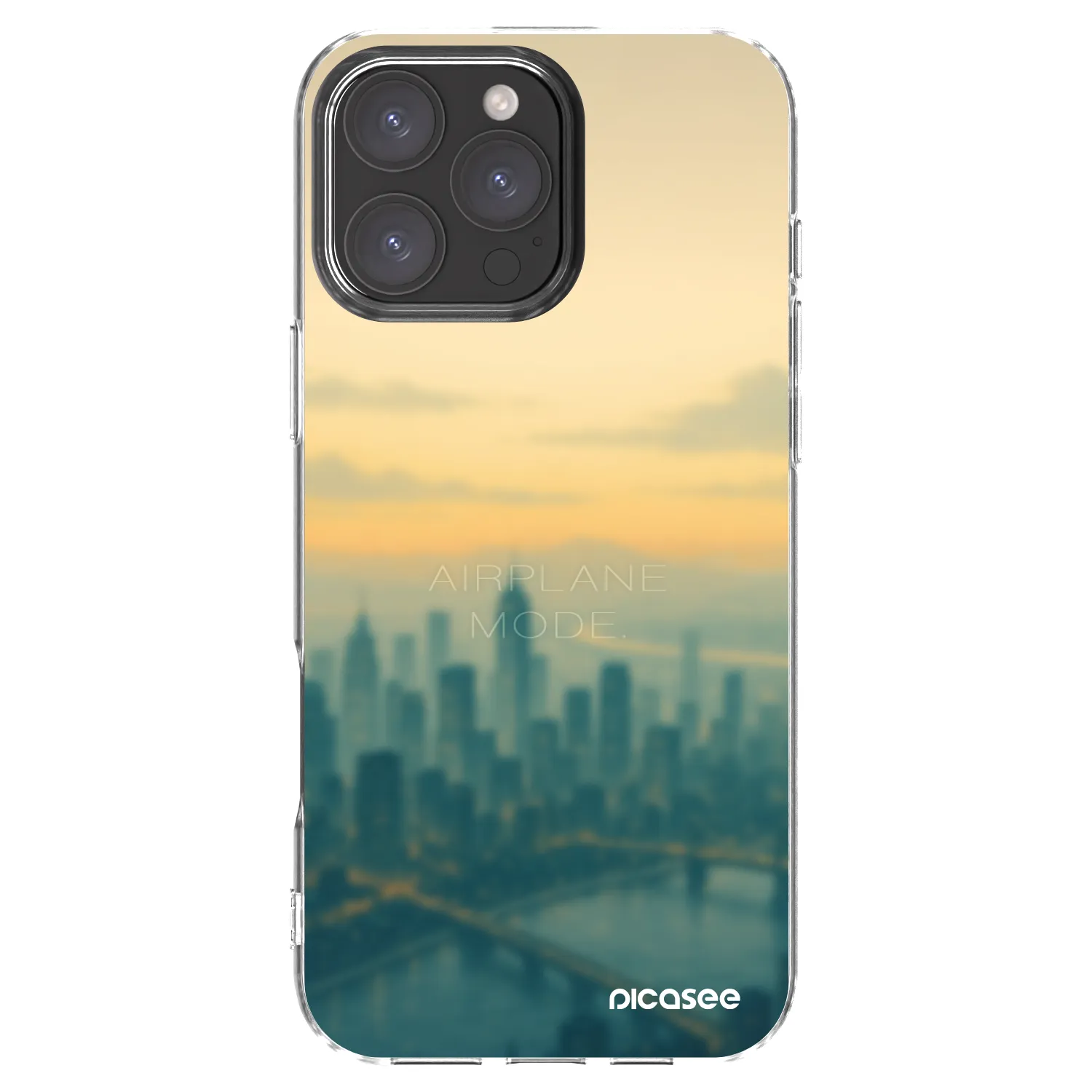 Picasee silikonový průhledný obal pro Apple iPhone 16 Pro Max - Airplane mode