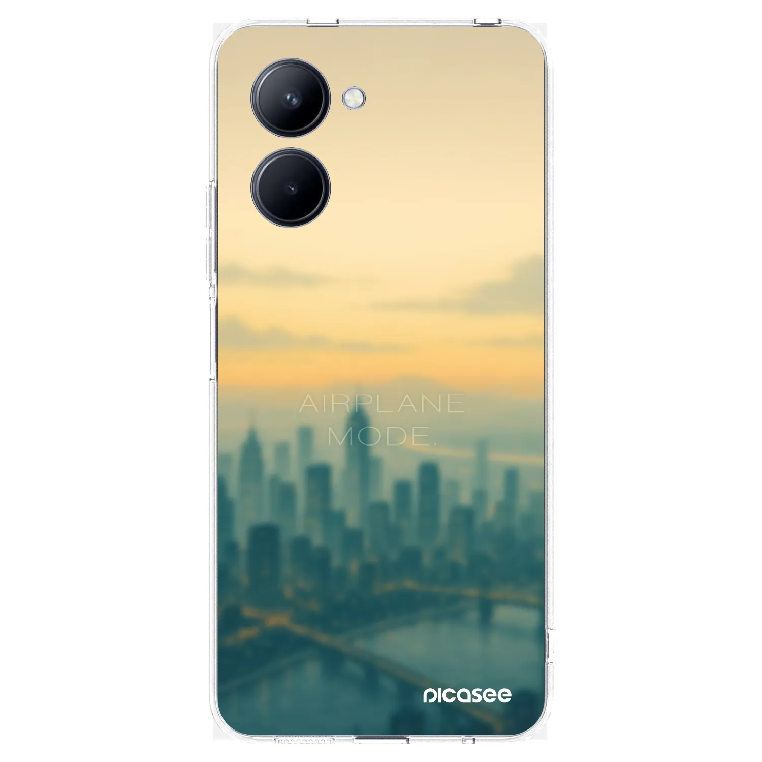 Picasee silikonový průhledný obal pro Realme C33 (2023) - Airplane mode